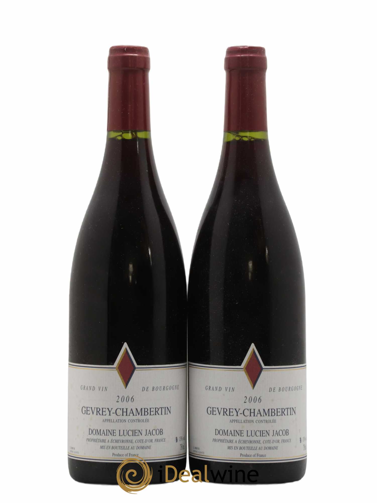 Gevrey-Chambertin Lucien Jacob 2006 - Lot de 2 bouteilles - 0