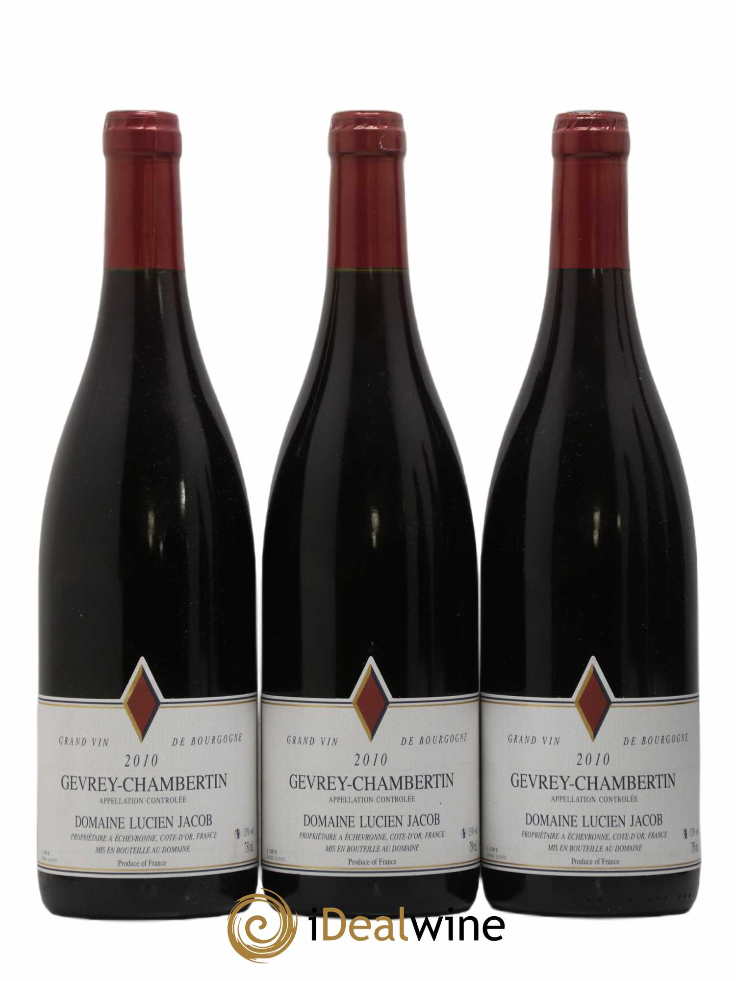 Gevrey-Chambertin Lucien Jacob 2010 - Lot de 6 bouteilles - 1