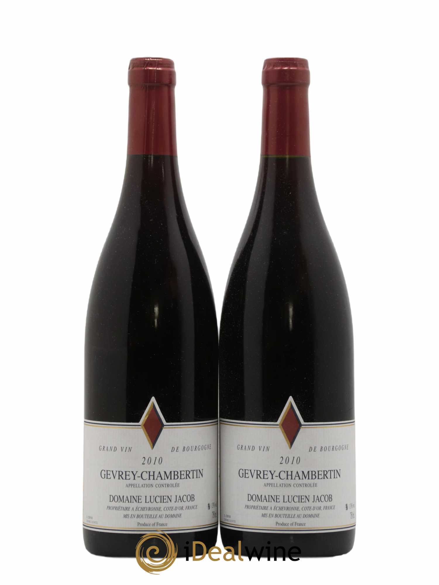 Gevrey-Chambertin Lucien Jacob 2010 - Lot de 2 bouteilles - 0