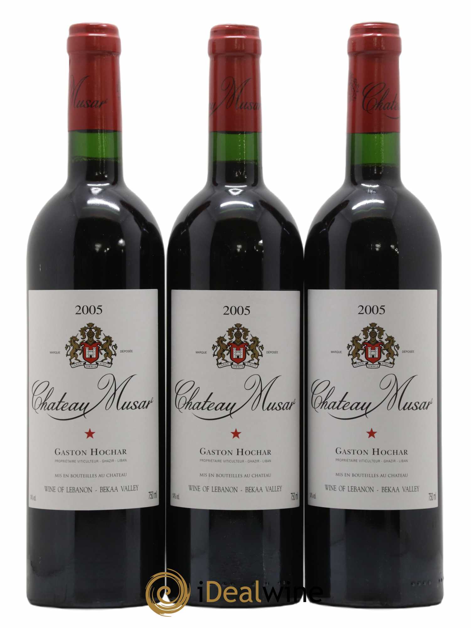 Château Musar Serge Hochar 2005 - Lot de 3 bouteilles - 0