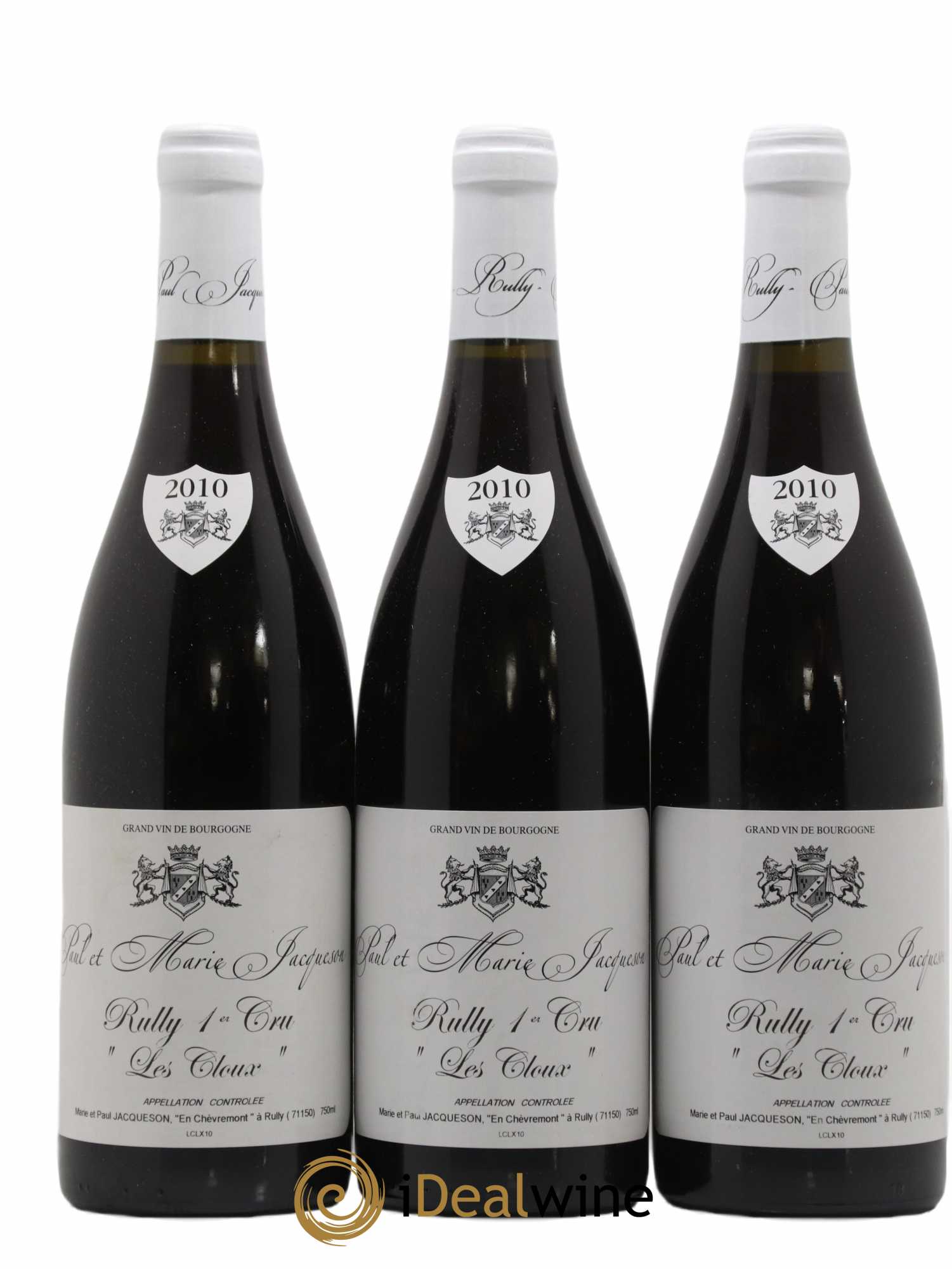 Rully 1er Cru Les Cloux Paul & Marie Jacqueson 2010 - Lot de 12 bouteilles - 3