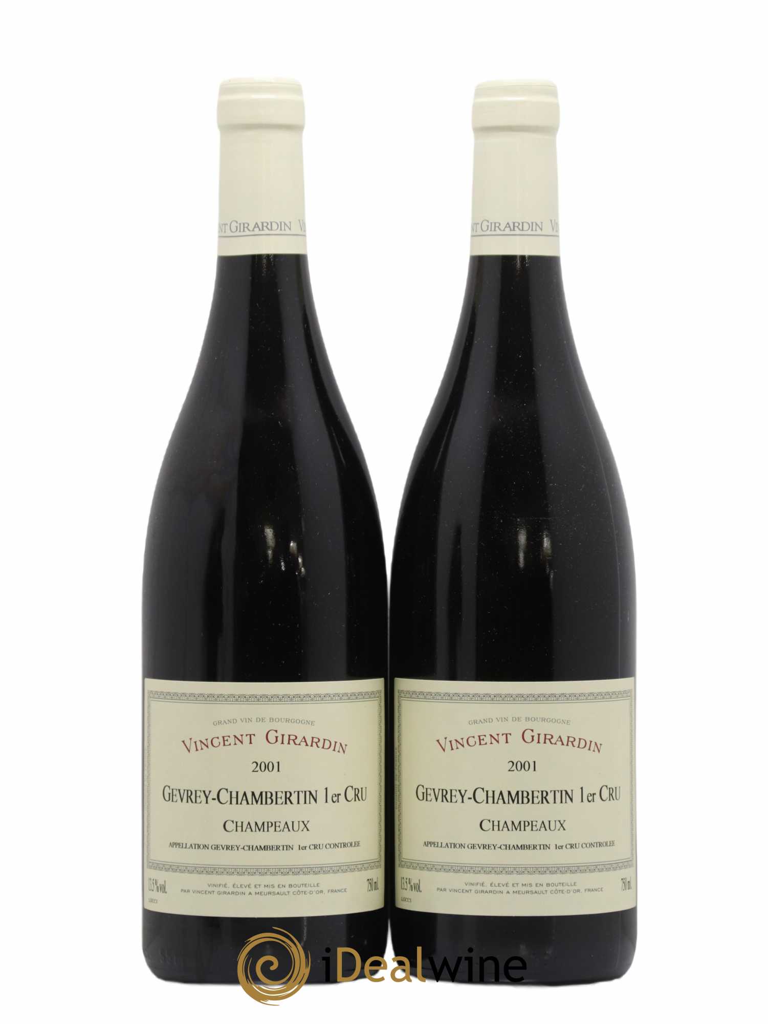 Gevrey-Chambertin 1er Cru Champeaux Vincent Girardin 2001 - Posten von 2 Flaschen - 0
