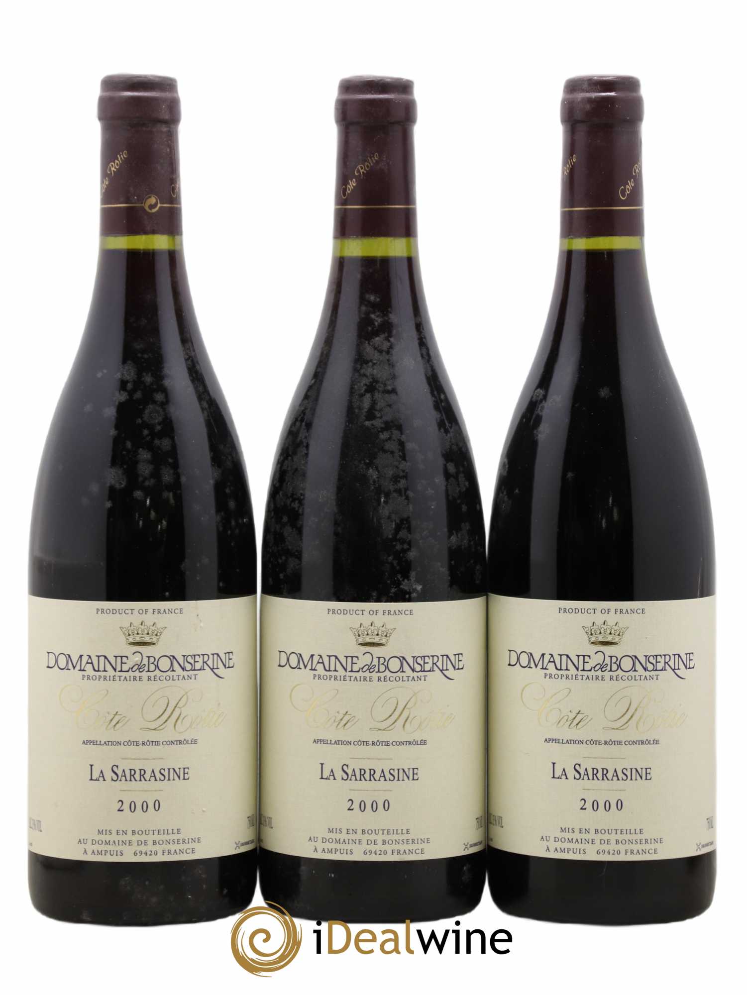 Côte-Rôtie La Sarrasine Bonserine (Domaine de) 2000 - Lot de 3 bouteilles - 0