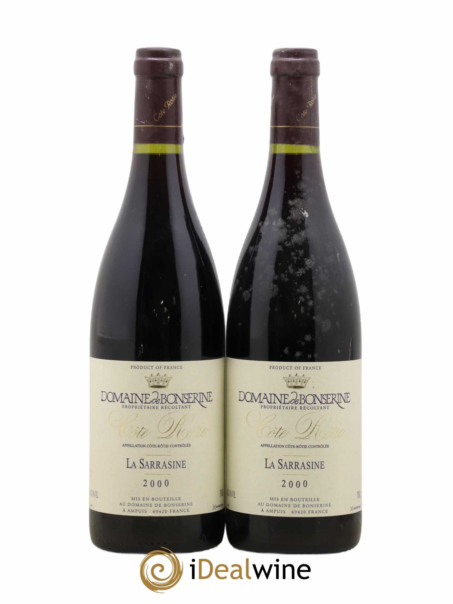 Côte-Rôtie La Sarrasine Bonserine (Domaine de) 2000 - Lot de 2 bouteilles - 0