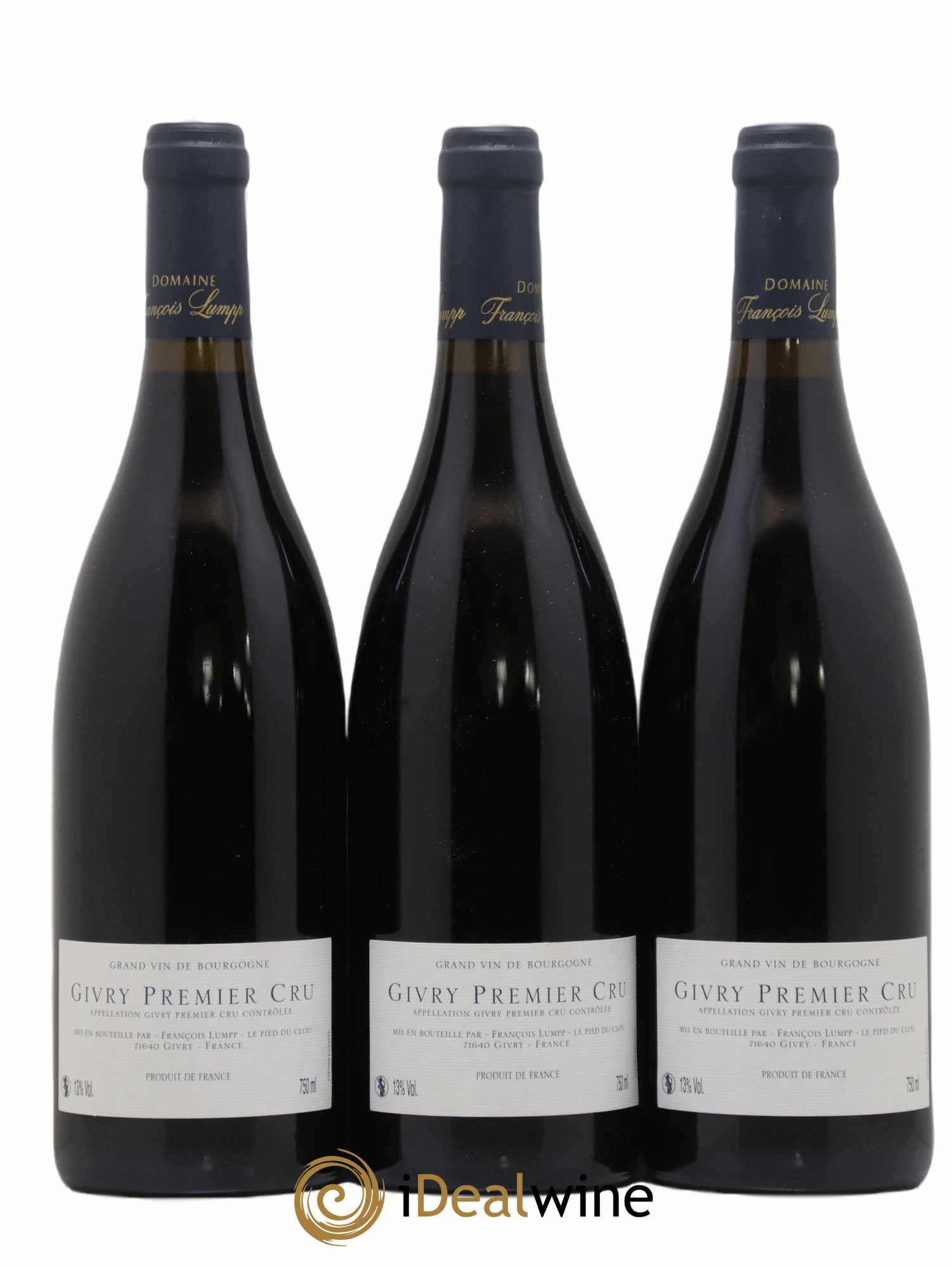 Givry 1er Cru Crausot François Lumpp (Domaine) 2011 - Lot de 3 bouteilles - 1