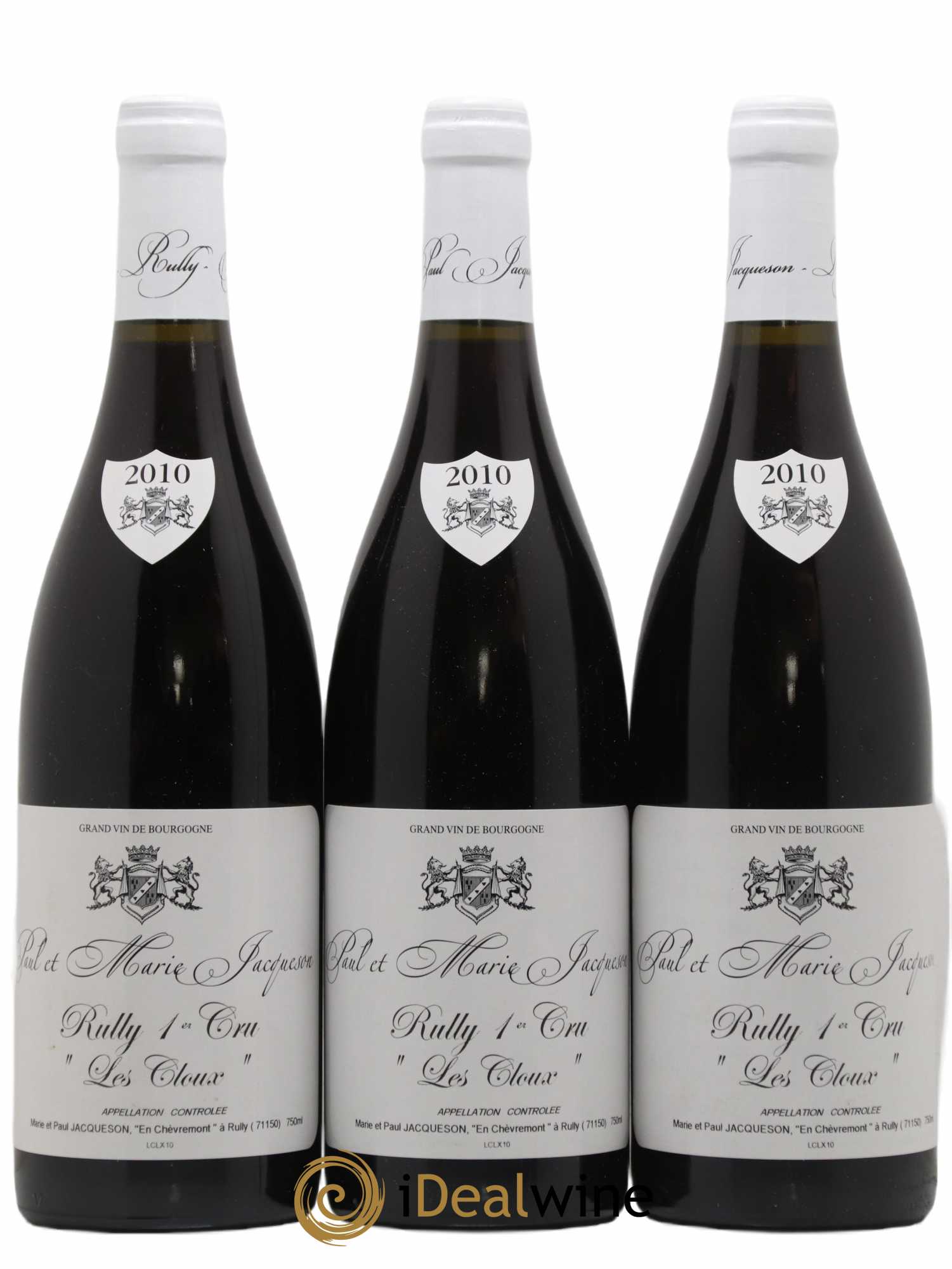 Rully 1er Cru Les Cloux Paul & Marie Jacqueson 2010 - Lot de 12 bouteilles - 4