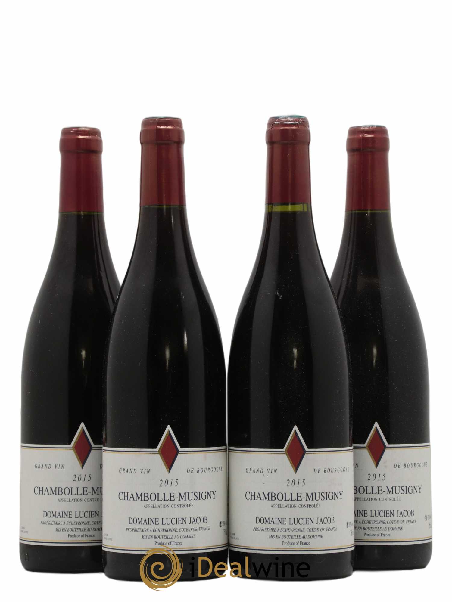Chambolle-Musigny Domaine Lucien Jacob 2015 - Lot de 4 bouteilles - 0