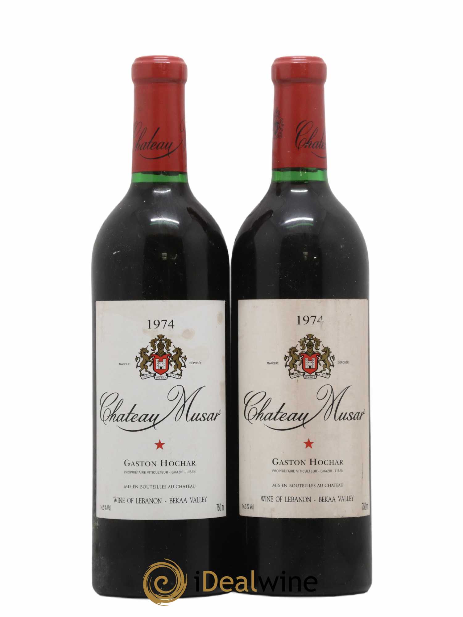 Château Musar Serge Hochar 1974 - Lot de 2 bouteilles - 0