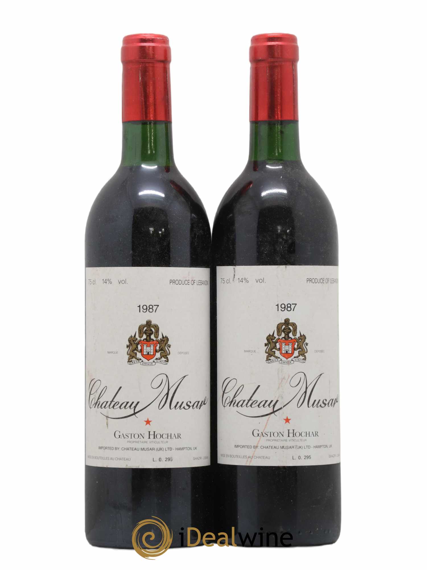 Château Musar Serge Hochar 1987 - Lot of 2 bottles - 0