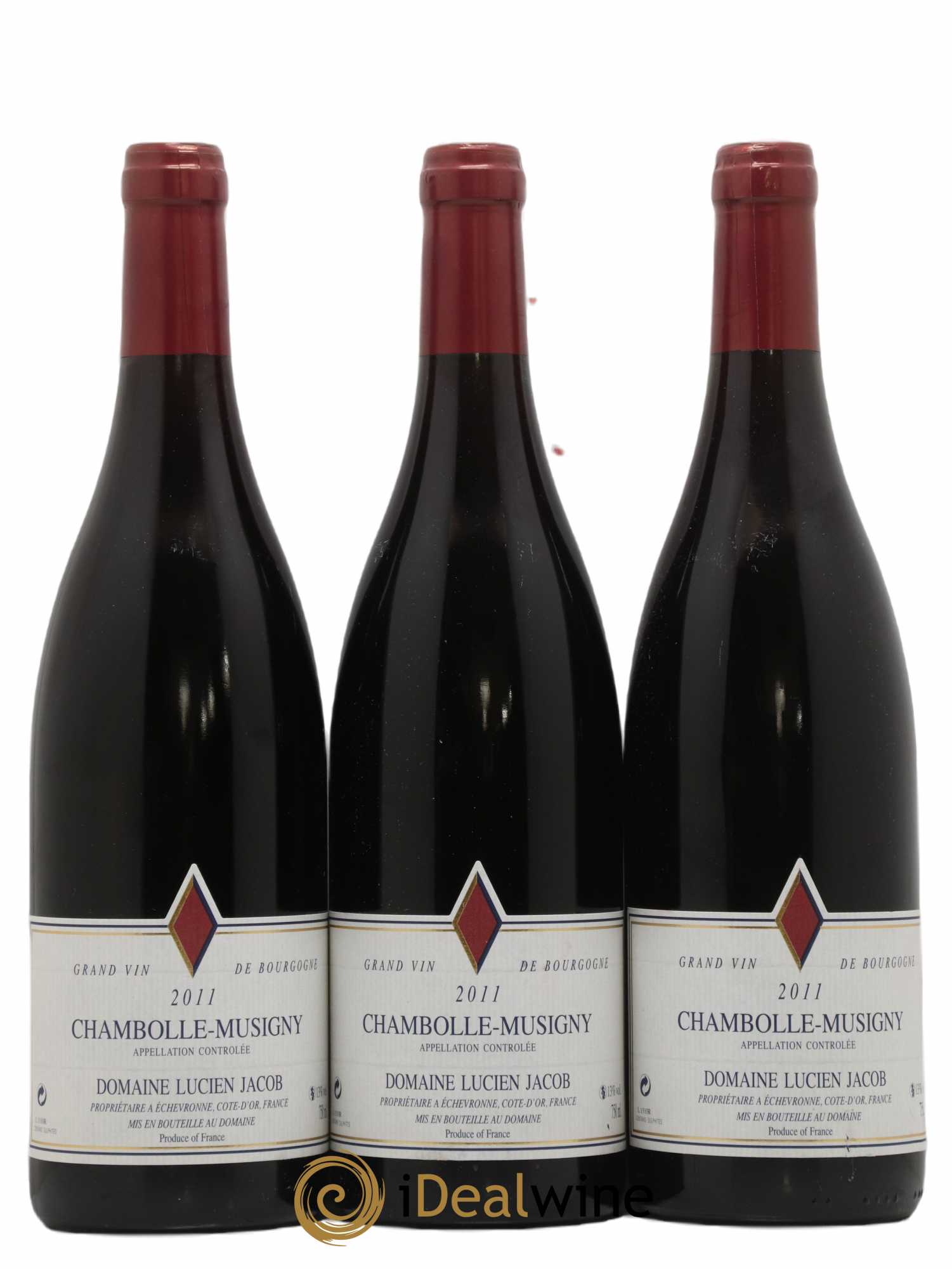 Chambolle-Musigny Lucien Jacob 2011 - Lot de 3 bouteilles - 0