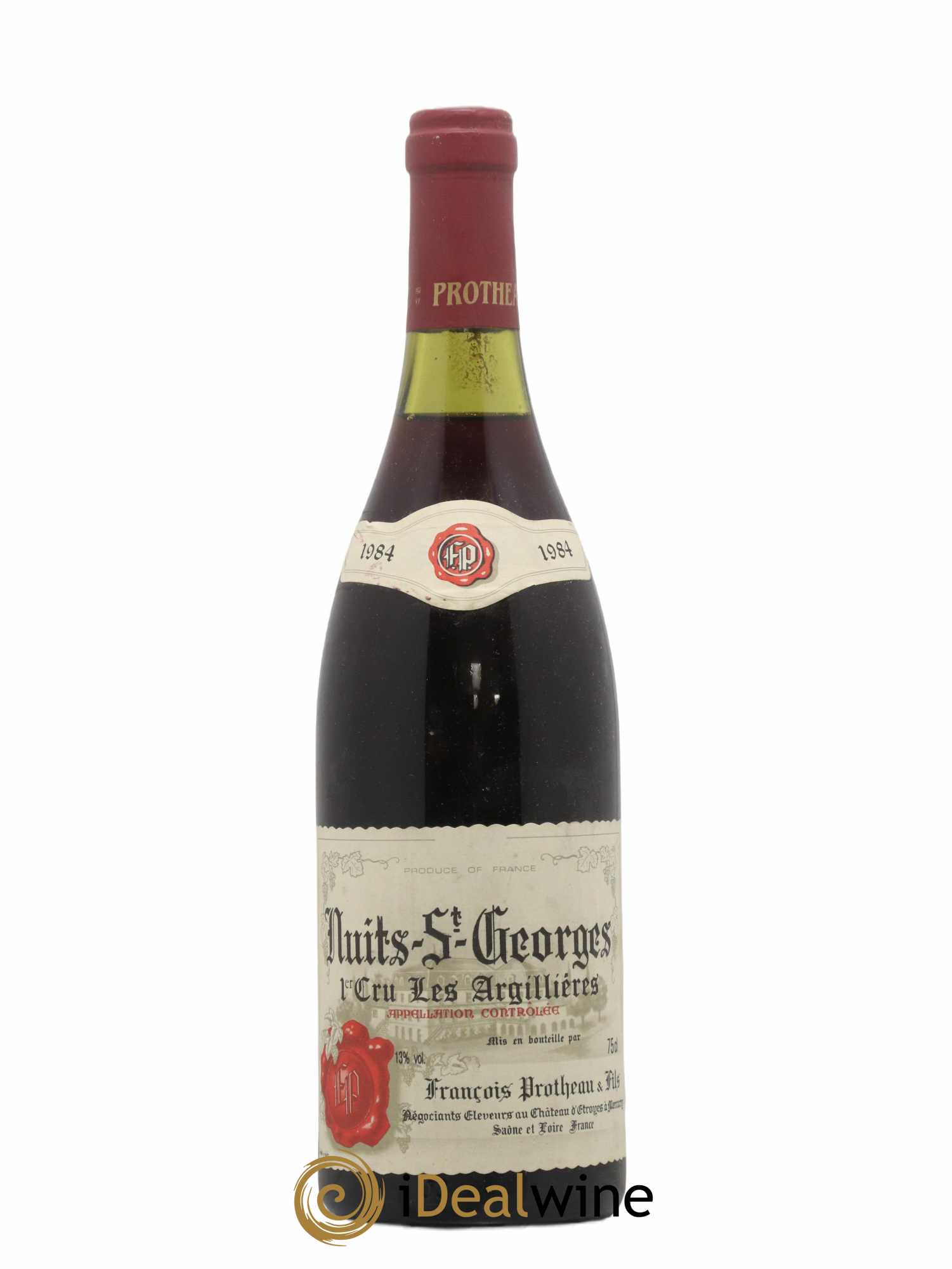 Nuits-Saint-Georges 1er Cru Les Argilieres Francois Protheau et Fils 1984 - Posten von 1 Flasche - 0