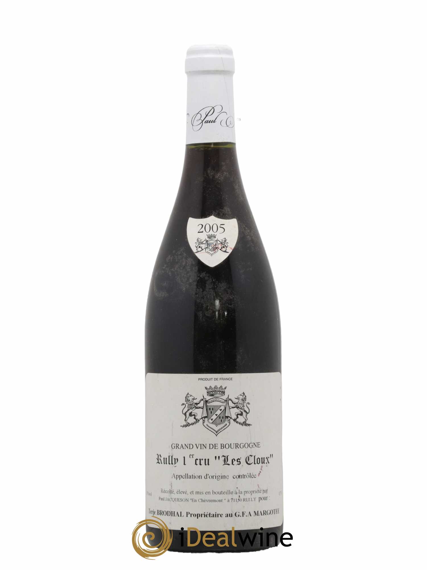 Rully 1er Cru Les Cloux Paul & Marie Jacqueson 2005 - Lot de 1 bouteille - 0