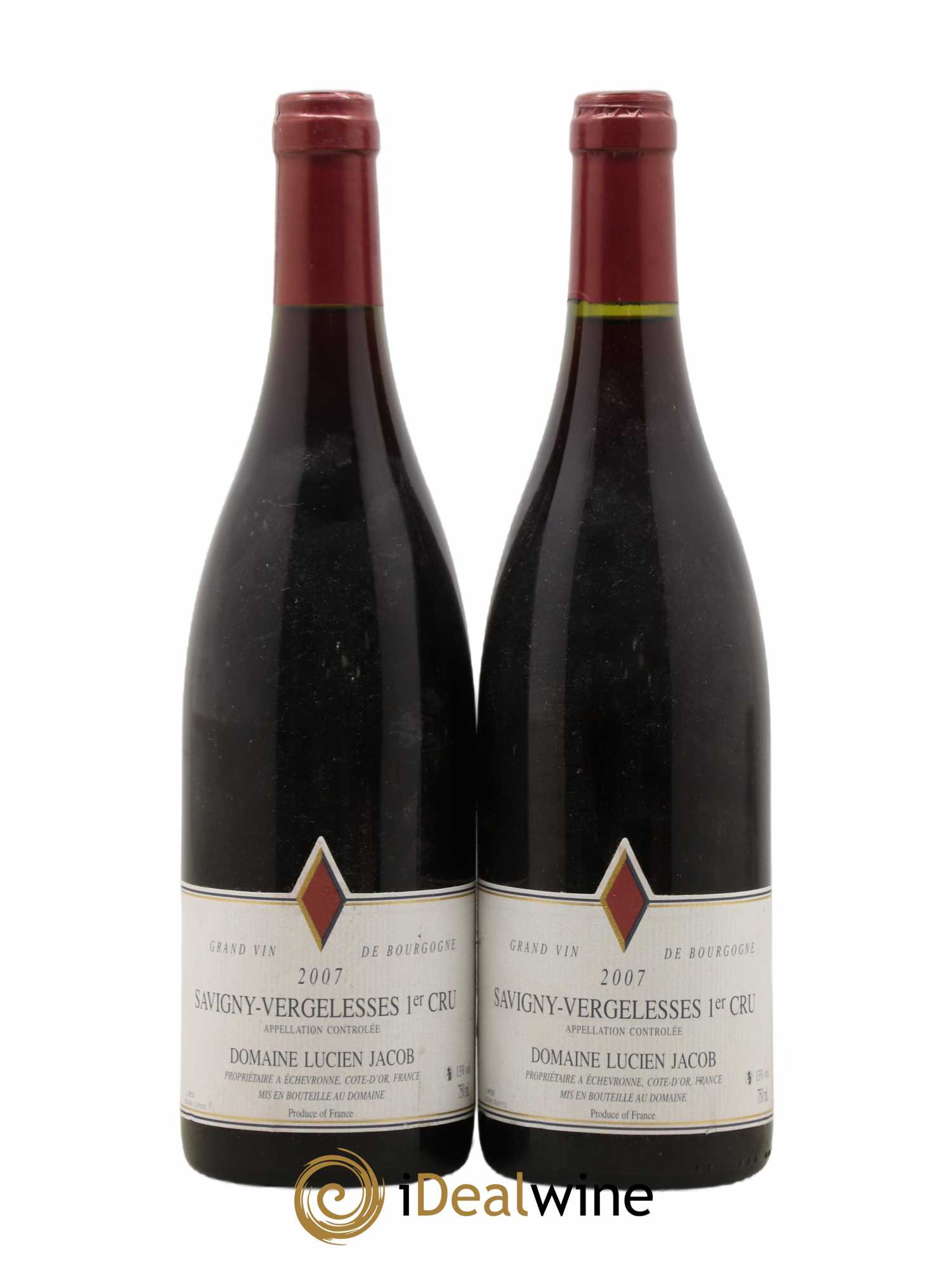 Savigny-lès-Beaune 1er Cru Vergelesses Lucien Jacob 2007 - Posten von 2 Flaschen - 0