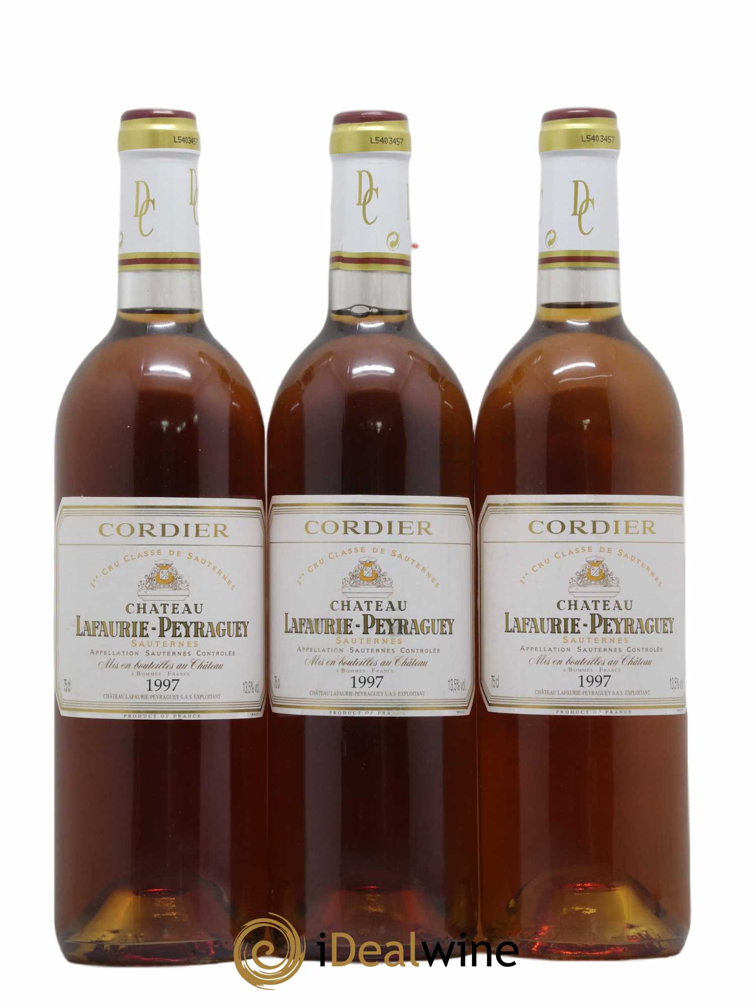 Château Lafaurie-Peyraguey 1er Grand Cru Classé 1997 - Lotto di 3 bottiglie - 0