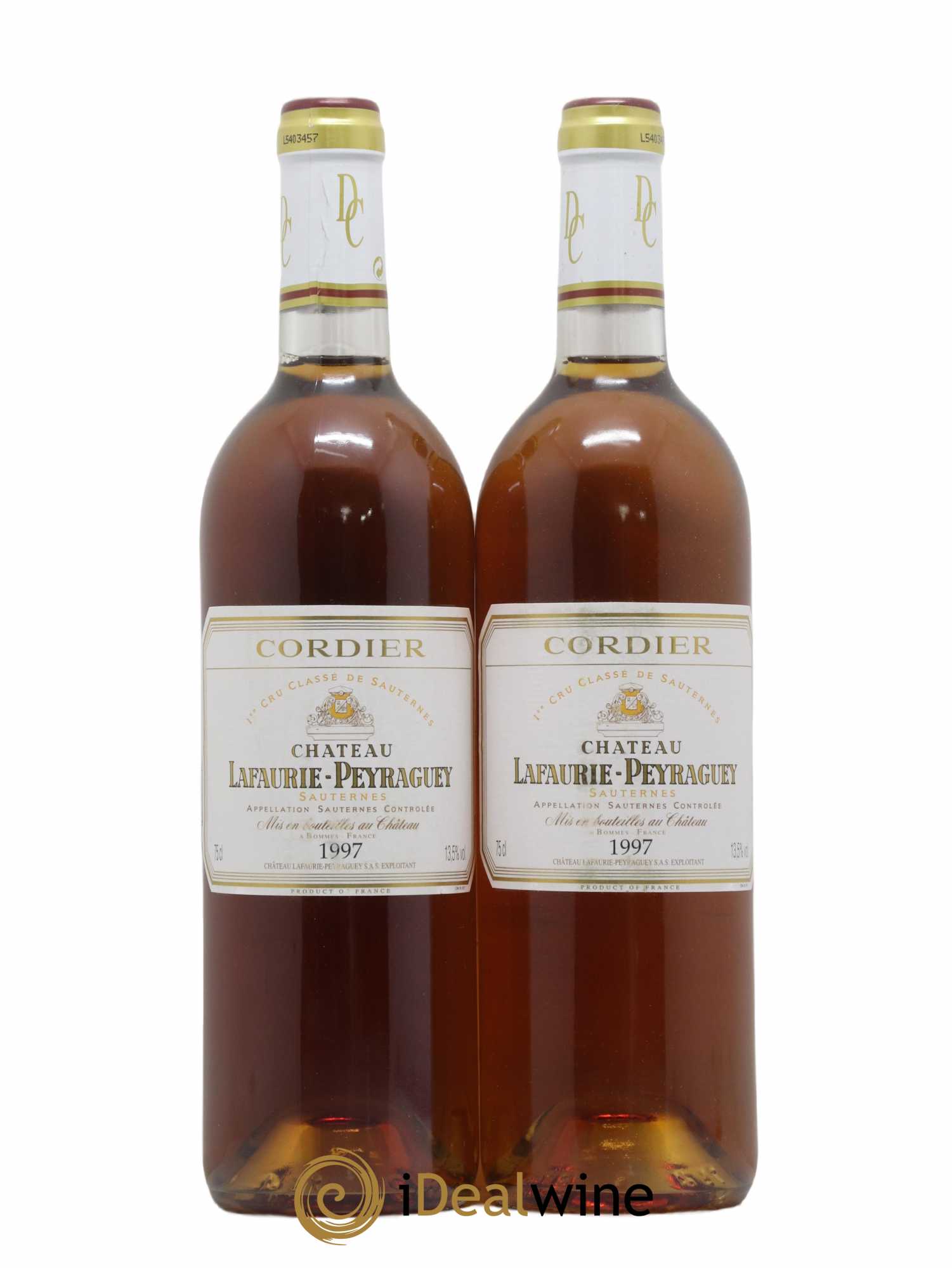 Château Lafaurie-Peyraguey 1er Grand Cru Classé 1997 - Lotto di 2 bottiglie - 0
