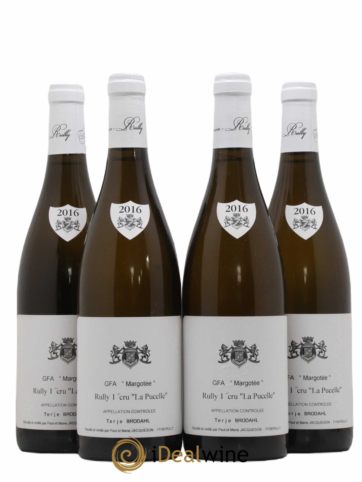Rully 1er Cru La Pucelle GFA Margotée Terje Brodahl 2016 - Posten von 4 Flaschen - 0