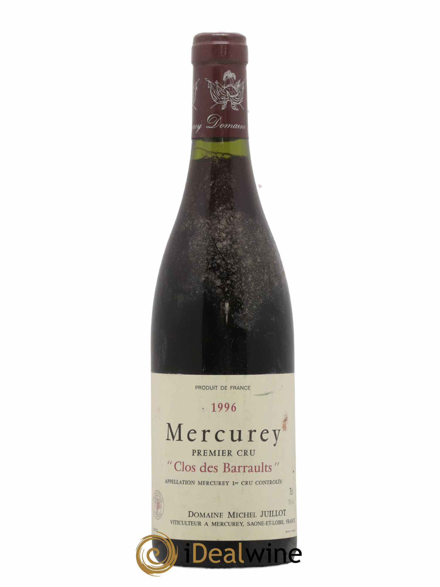 Mercurey 1er Cru Clos Des Barraux Juillot 1996 - Posten von 1 Flasche - 0