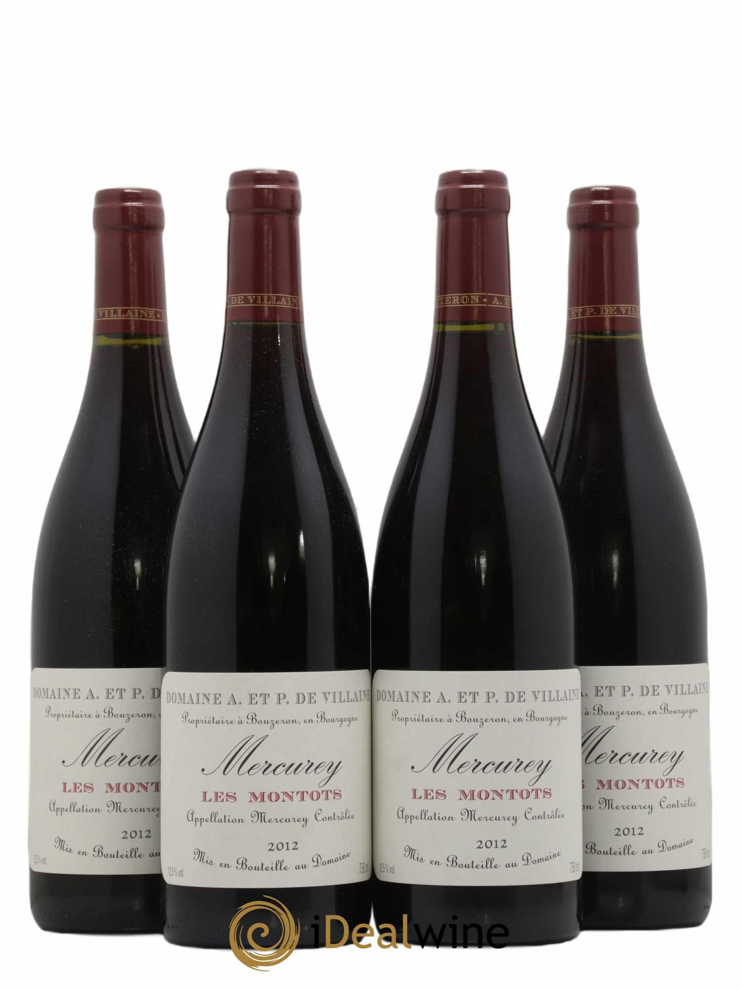 Mercurey Les Montots Domaine de Villaine 2012 - Lot de 4 bouteilles - 0
