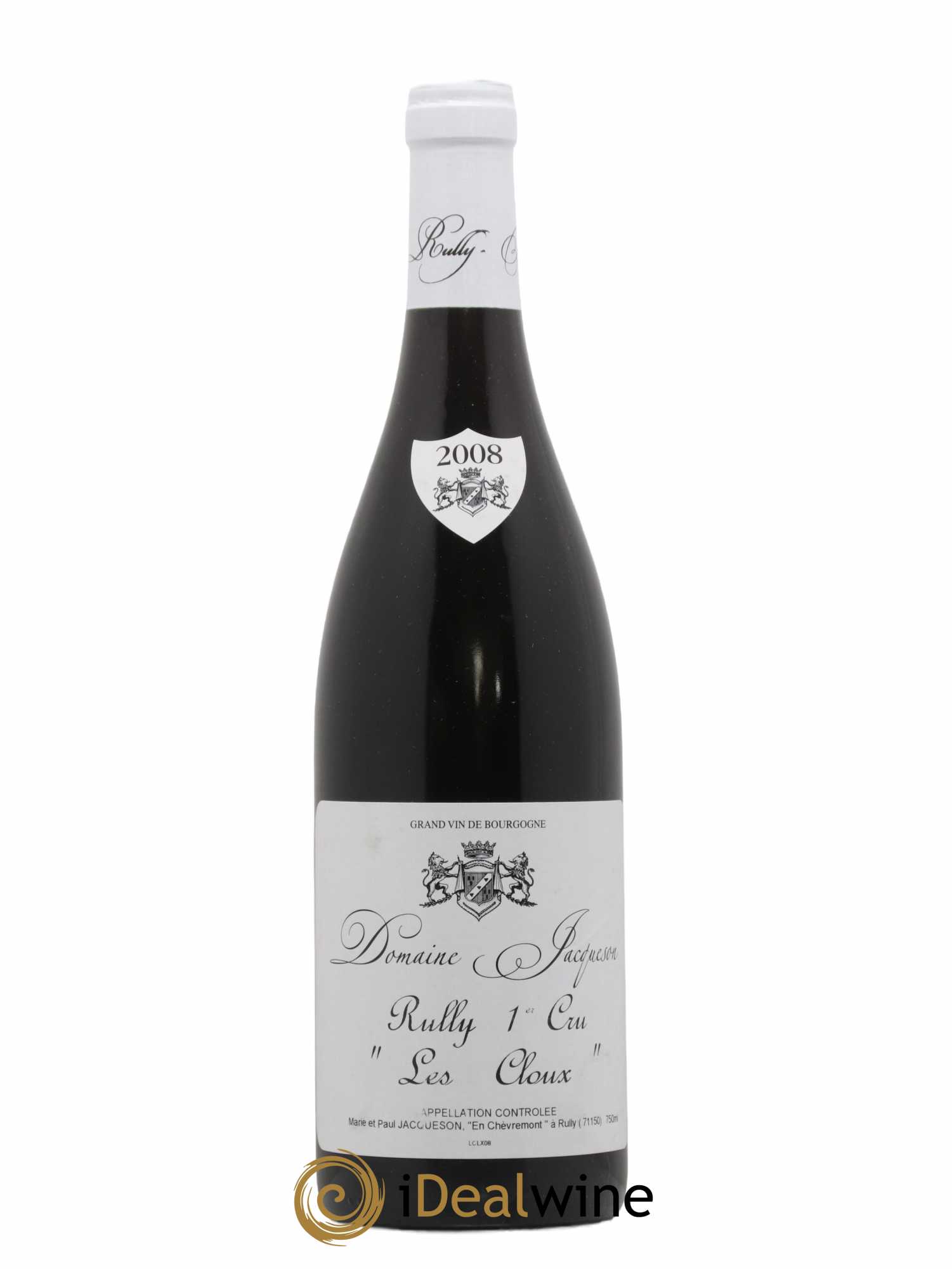 Rully 1er Cru Les Cloux Paul & Marie Jacqueson 2008 - Lot de 1 bouteille - 0