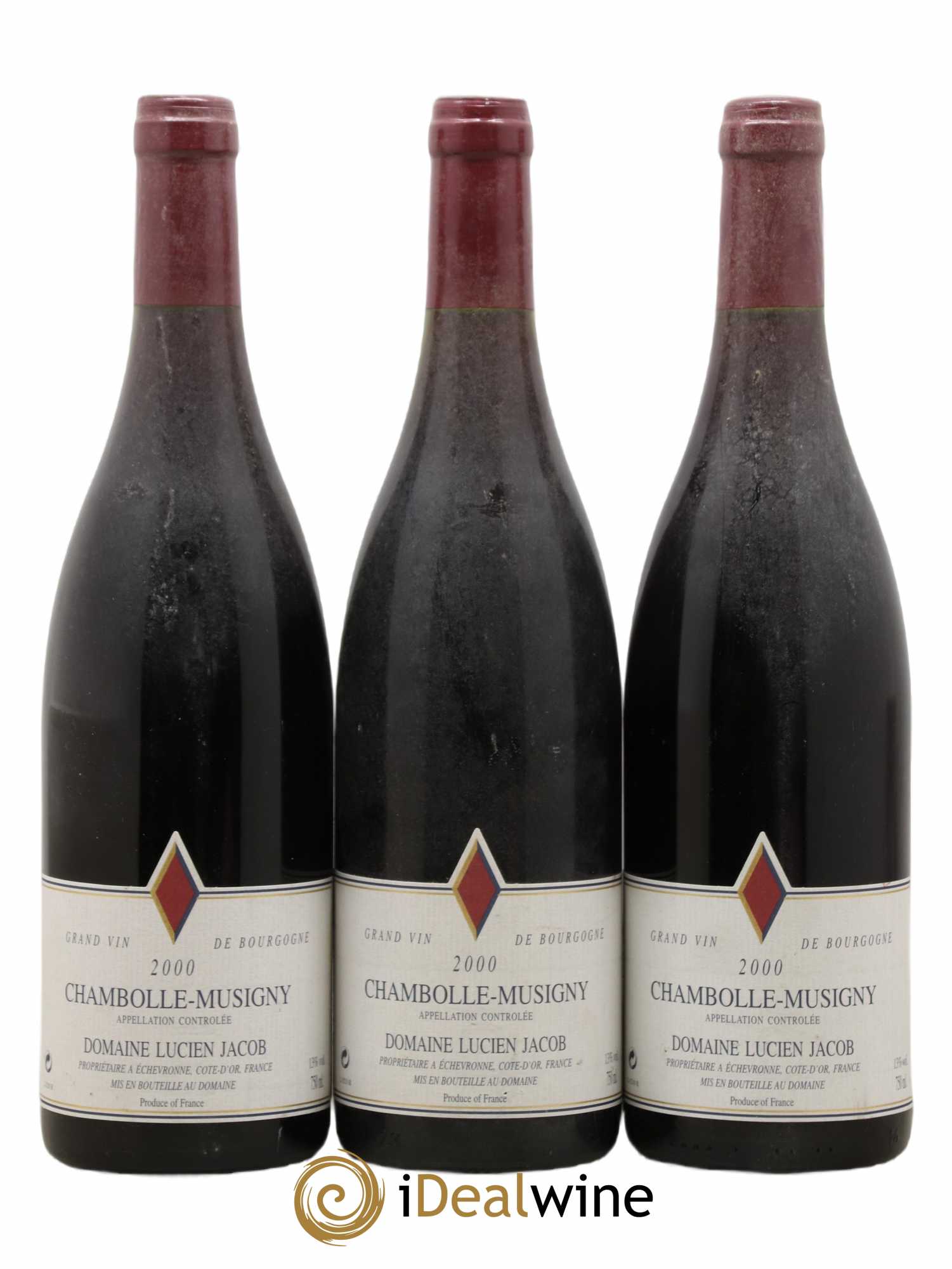 Chambolle-Musigny Lucien Jacob 2000 - Lot de 3 bouteilles - 0