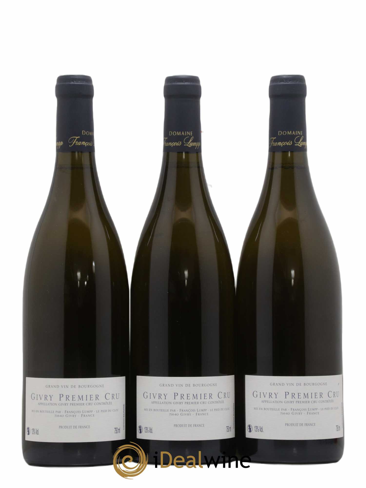 Givry 1er Cru Crausot François Lumpp (Domaine) 2014 - Lot de 3 bouteilles - 1