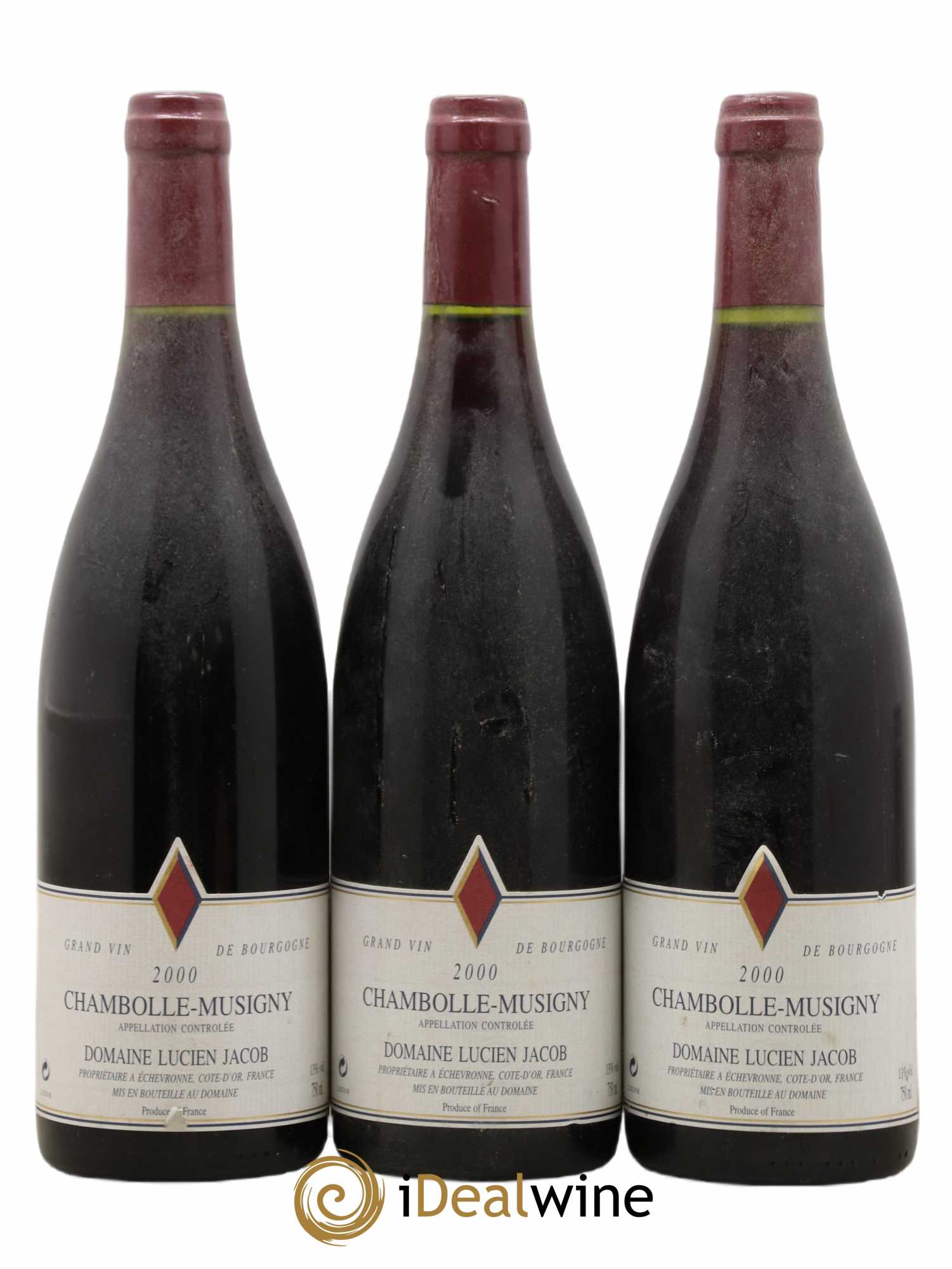 Chambolle-Musigny Lucien Jacob 2000 - Lot de 3 bouteilles - 0