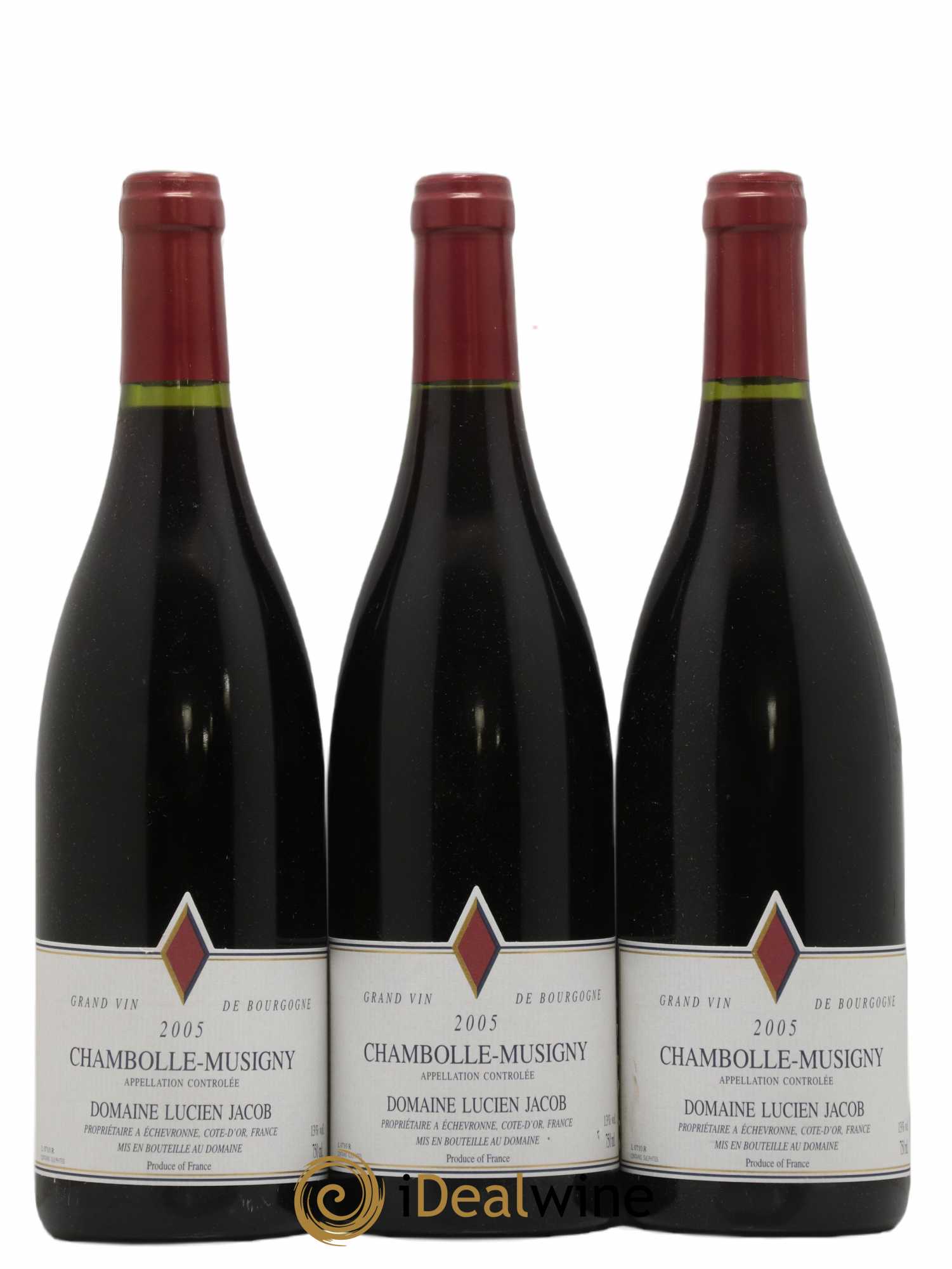 Chambolle-Musigny Lucien Jacob 2005 - Lot de 3 bouteilles - 0