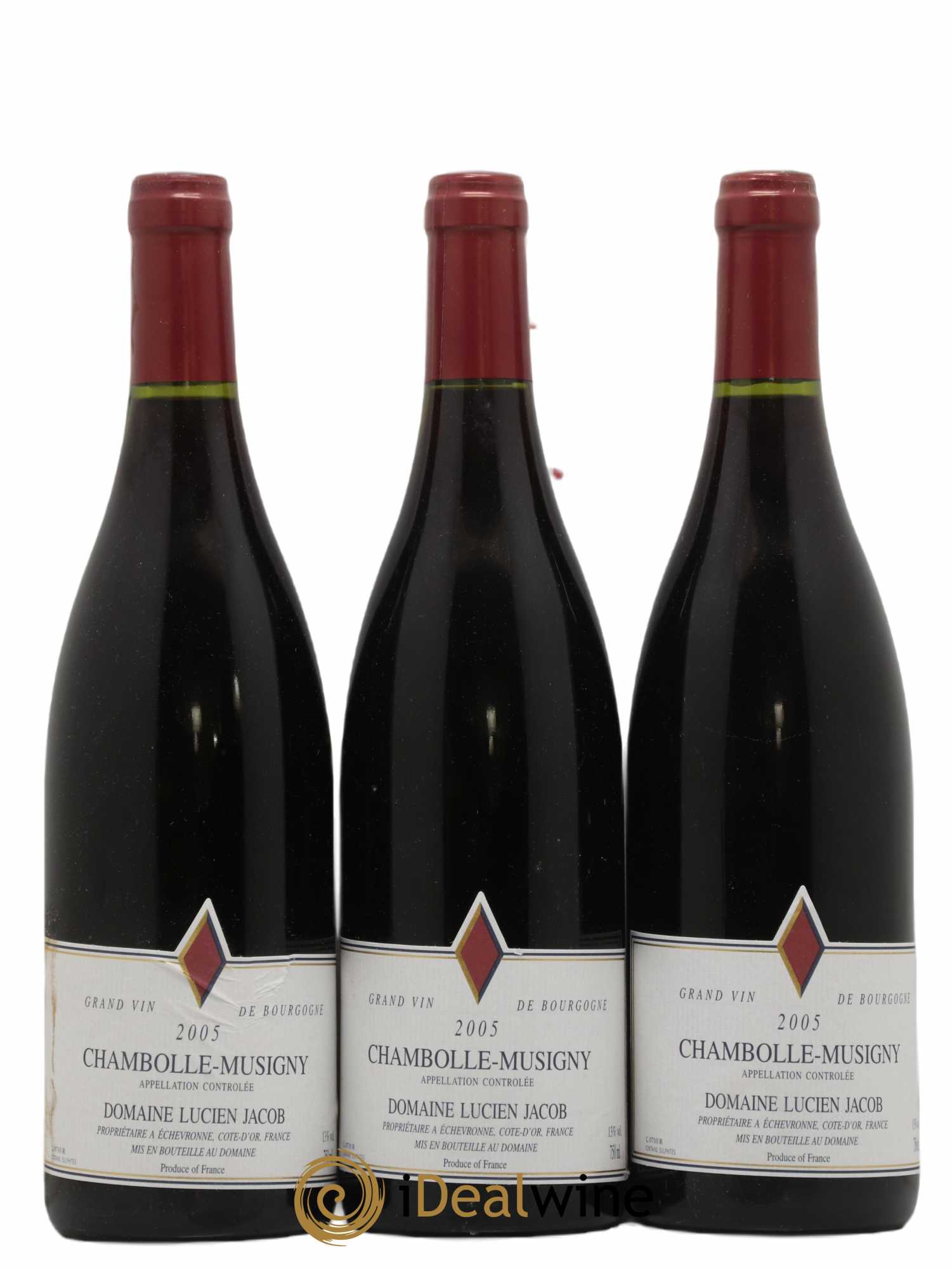 Chambolle-Musigny Lucien Jacob 2005 - Lot de 3 bouteilles - 0