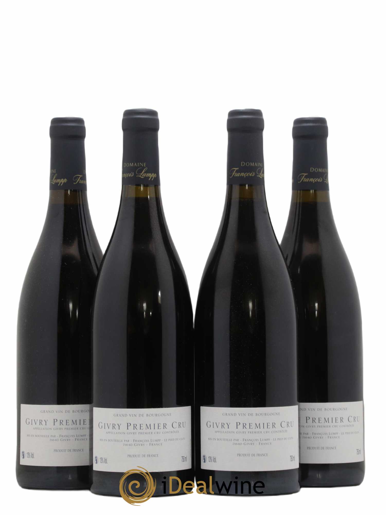 Givry 1er Cru Crausot François Lumpp (Domaine) 2012 - Lot de 4 bouteilles - 1