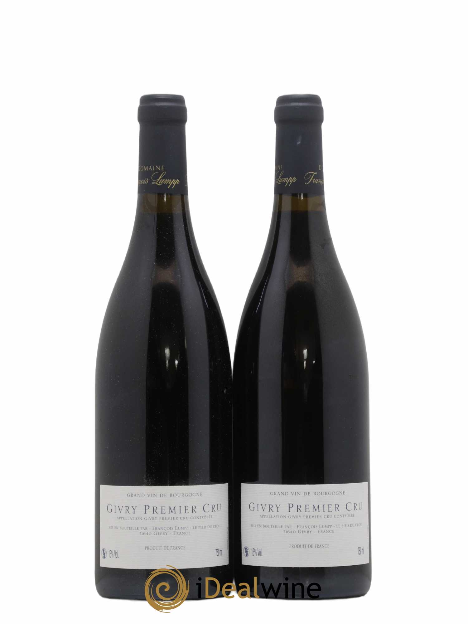 Givry 1er Cru Crausot François Lumpp (Domaine) 2012 - Lot de 2 bouteilles - 1