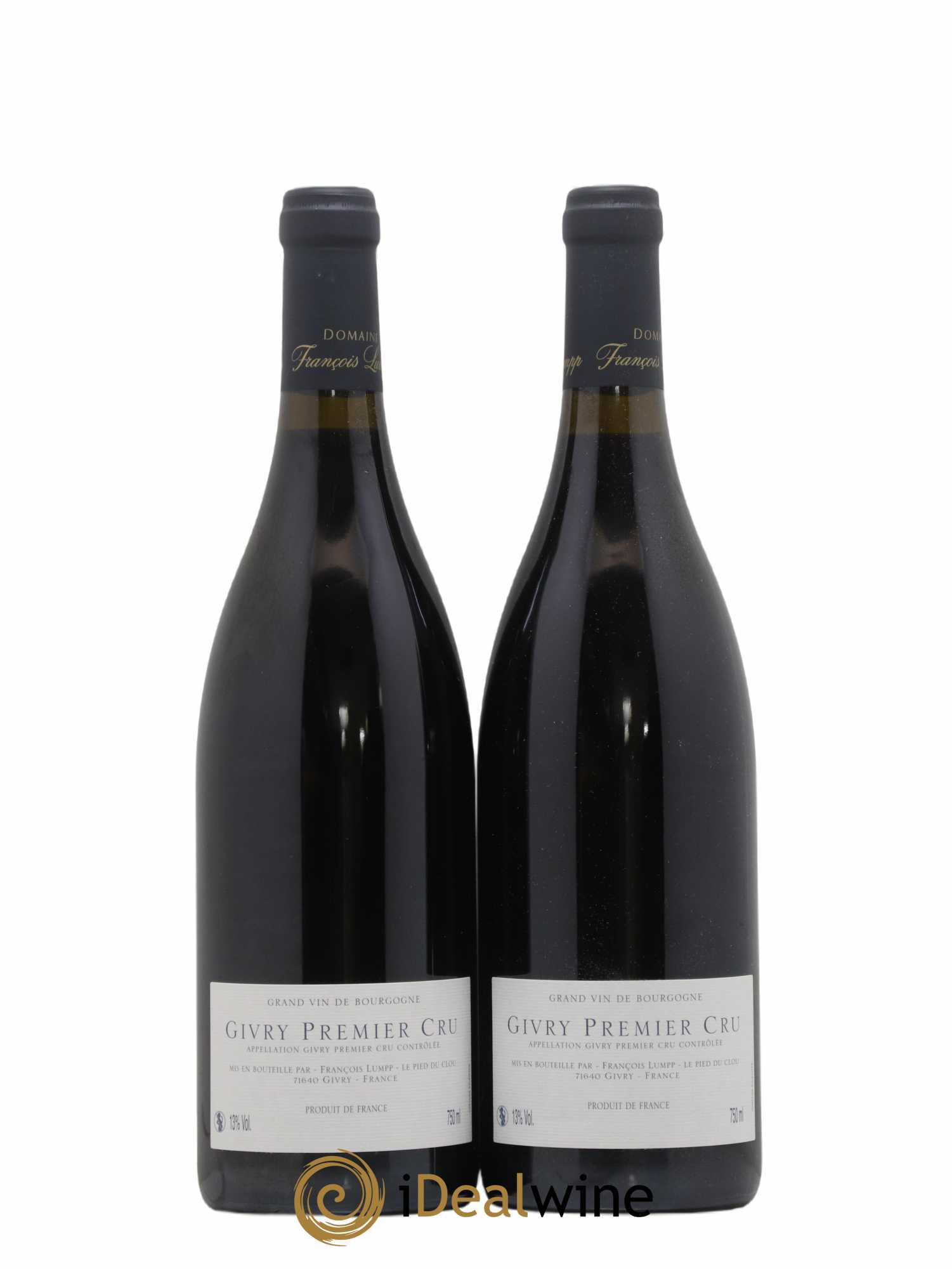 Givry 1er Cru Crausot François Lumpp (Domaine) 2012 - Lot de 2 bouteilles - 1