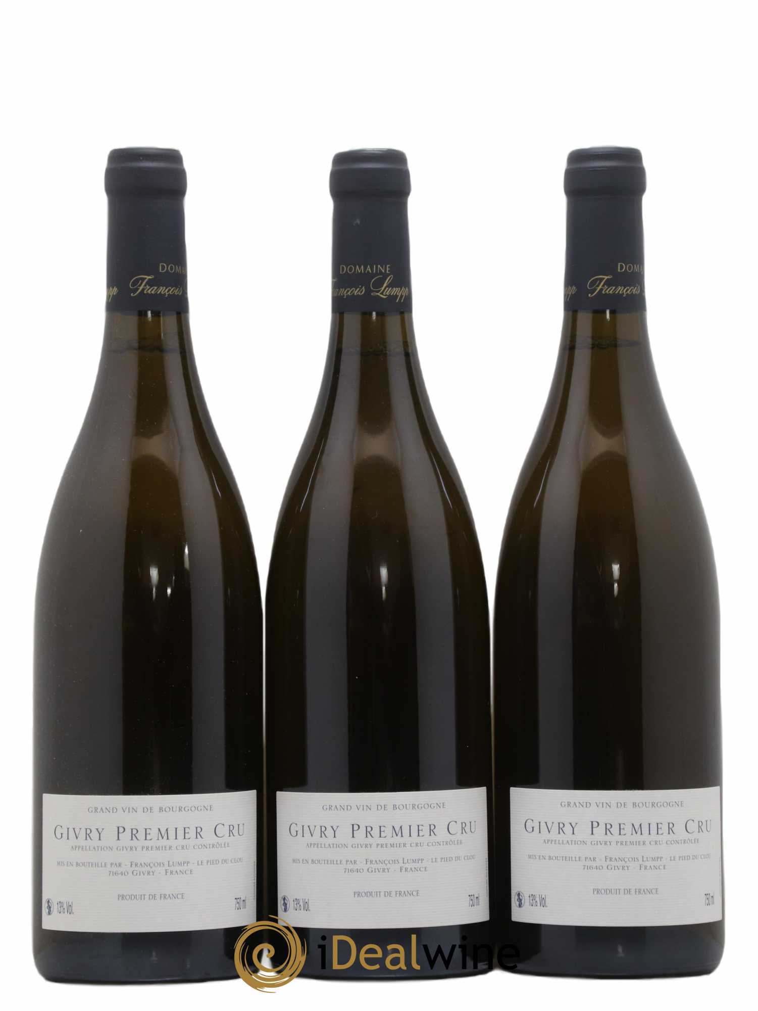 Givry 1er Cru Crausot François Lumpp (Domaine) 2012 - Lotto di 3 bottiglie - 1