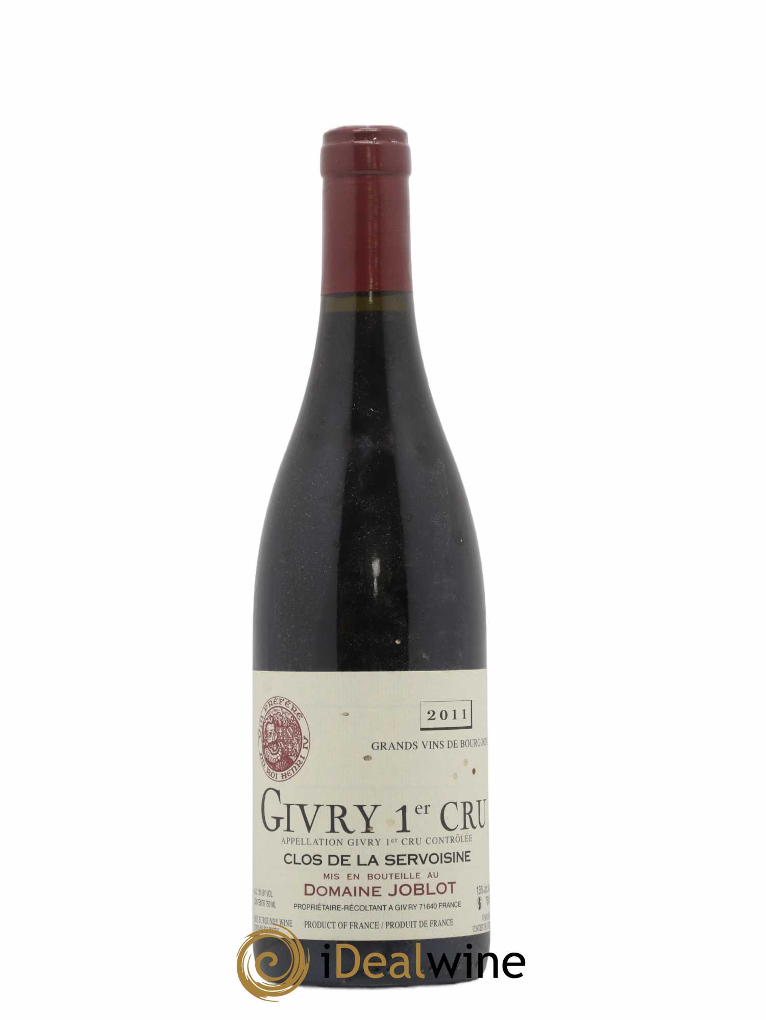 Givry 1er Cru Servoisine Joblot (Domaine) 2011 - Lot de 1 bouteille - 0