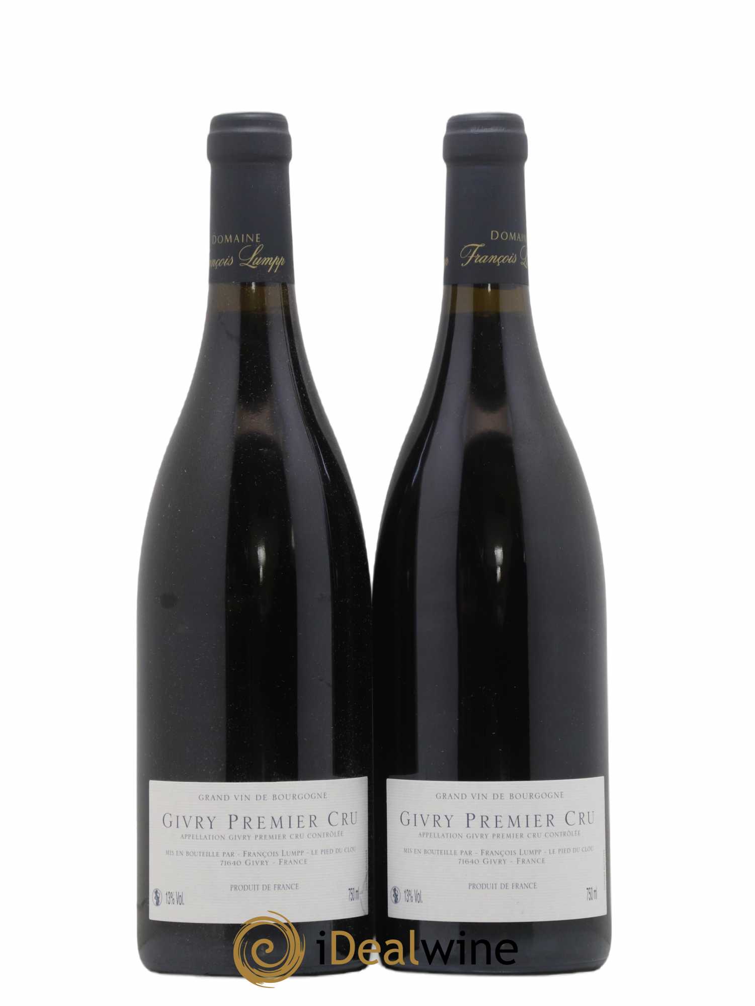 Givry 1er Cru Crausot François Lumpp (Domaine) 2012 - Lot de 2 bouteilles - 1