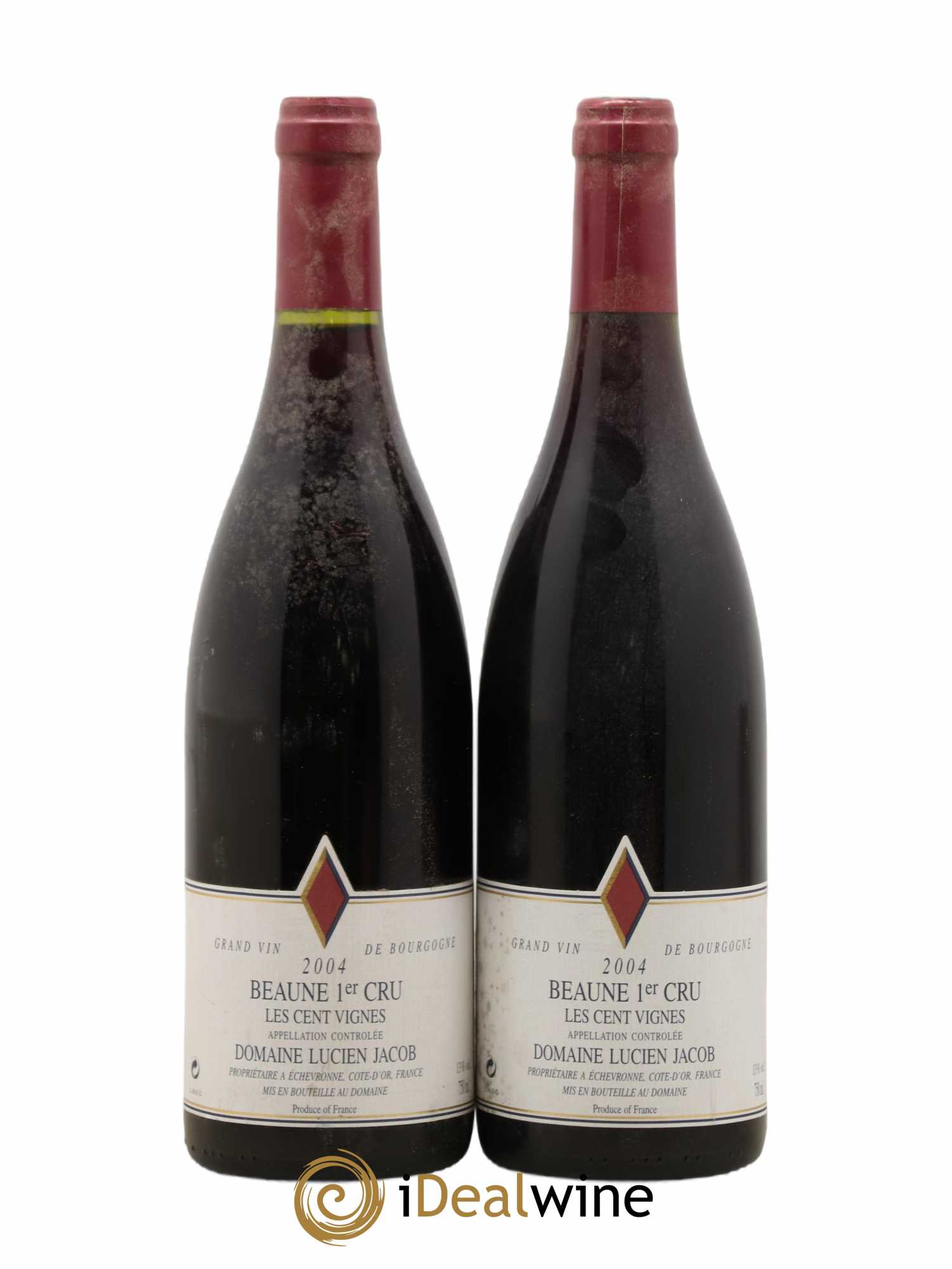 Beaune 1er Cru Les Cent Vignes Lucien Jacob 2004 - Posten von 2 Flaschen - 0
