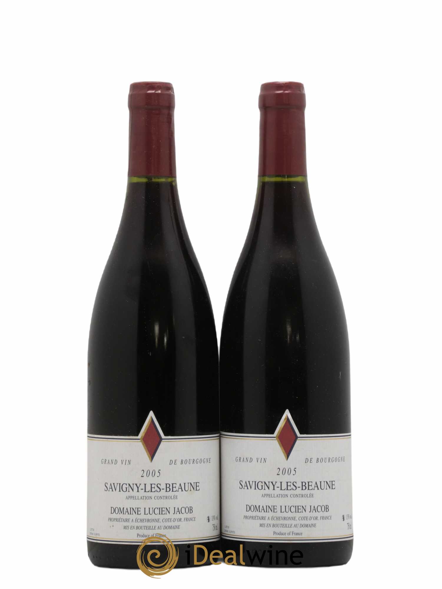 Savigny-lès-Beaune Lucien Jacob 2005 - Lot de 2 bouteilles - 0