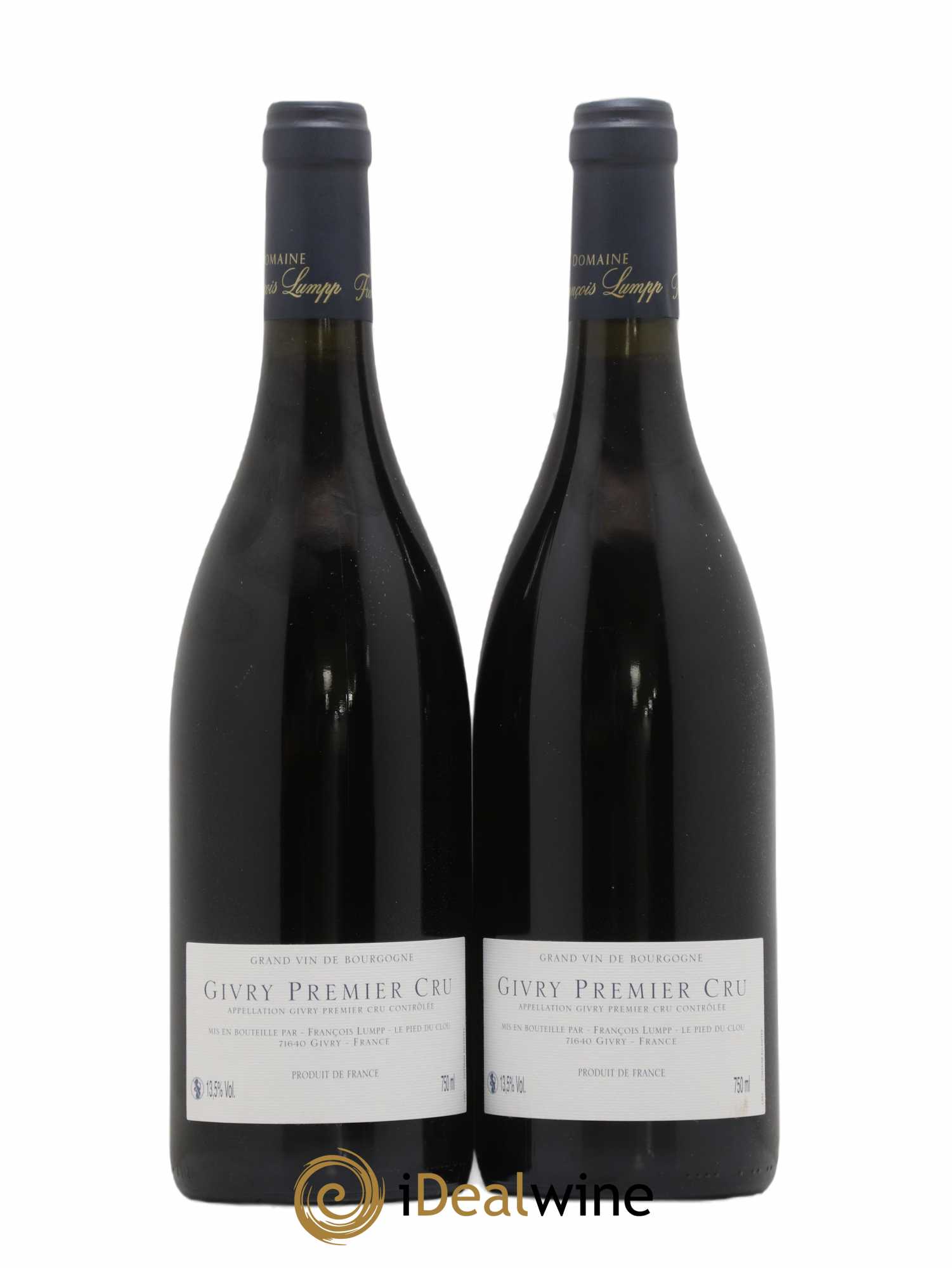 Givry 1er Cru Crausot François Lumpp (Domaine) 2008 - Lot de 2 bouteilles - 1