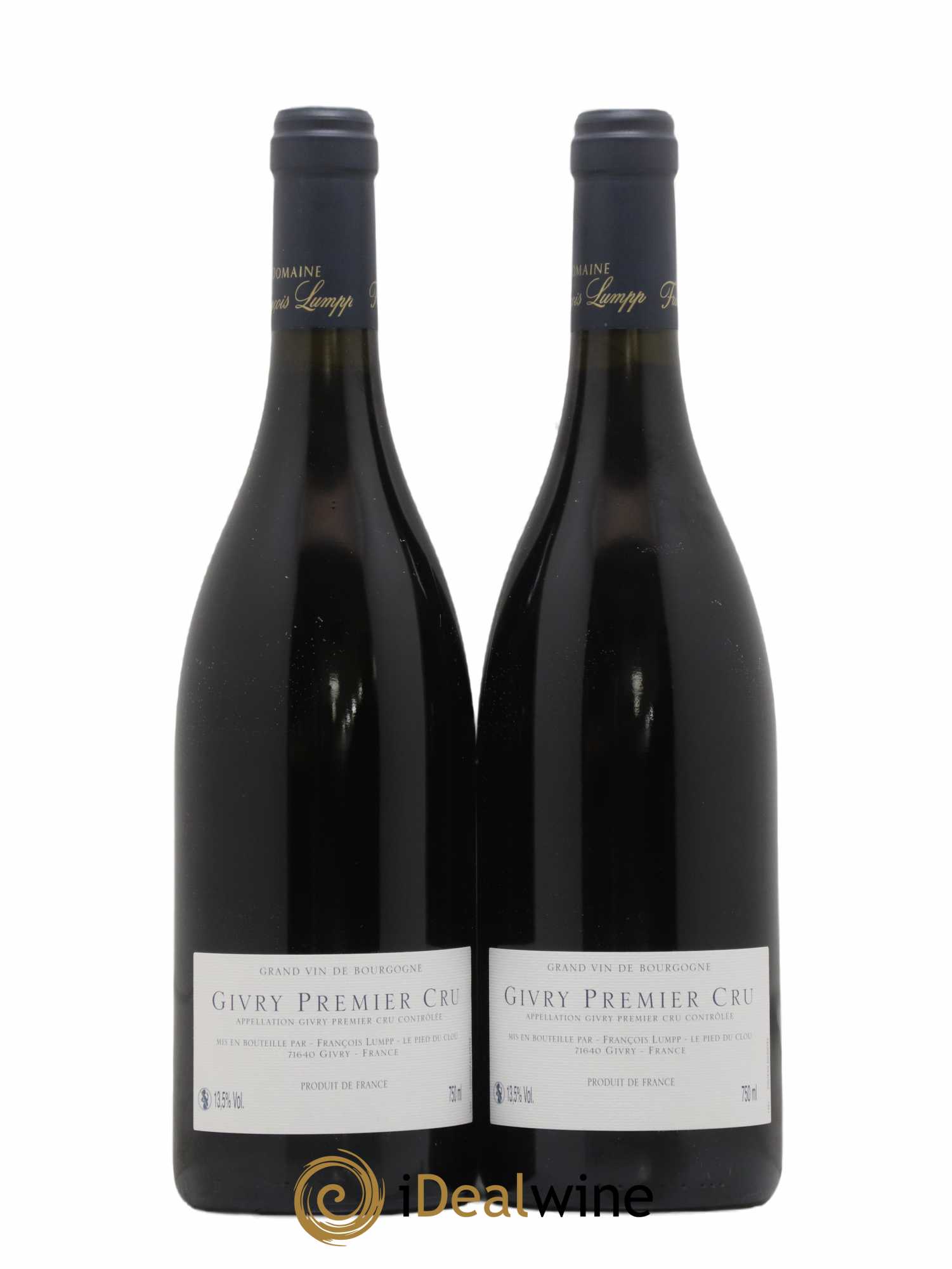 Givry 1er Cru Crausot François Lumpp (Domaine) 2008 - Lot de 2 bouteilles - 1