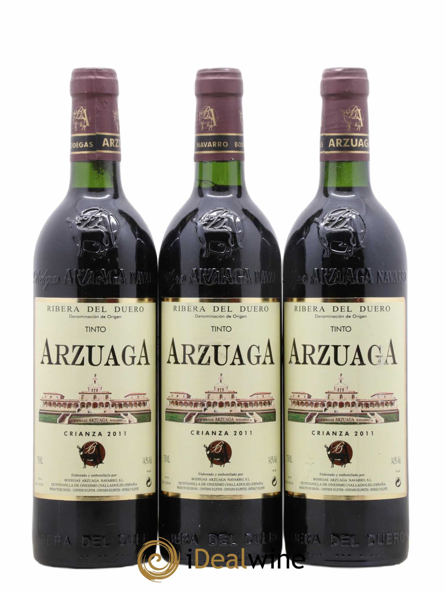 Ribera Del Duero DO Crianza Arzuaga 2011 - Posten von 3 Flaschen - 0