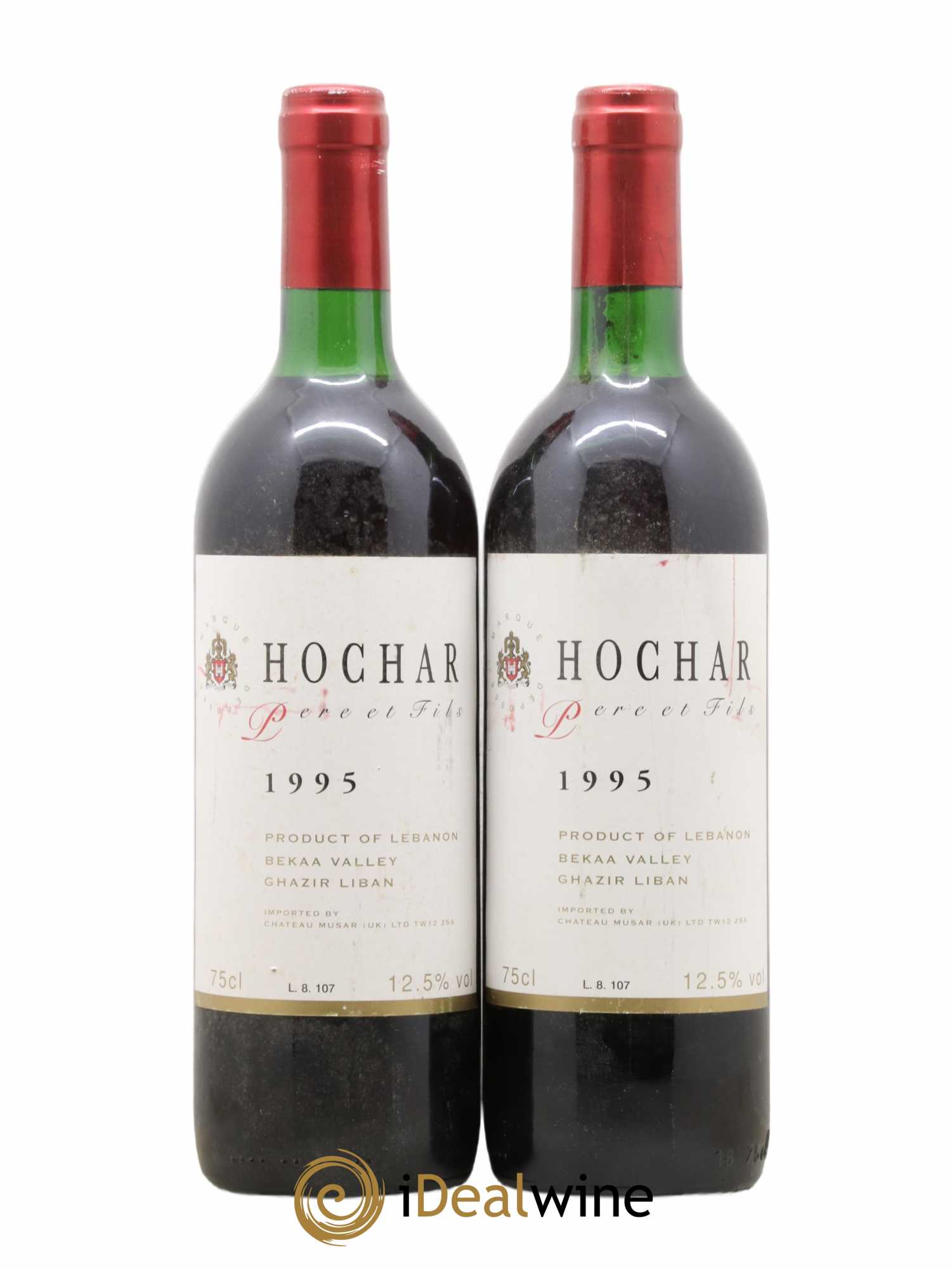 Château Musar Serge Hochar cuvée Hochar 1995 - Lot de 2 bouteilles - 0