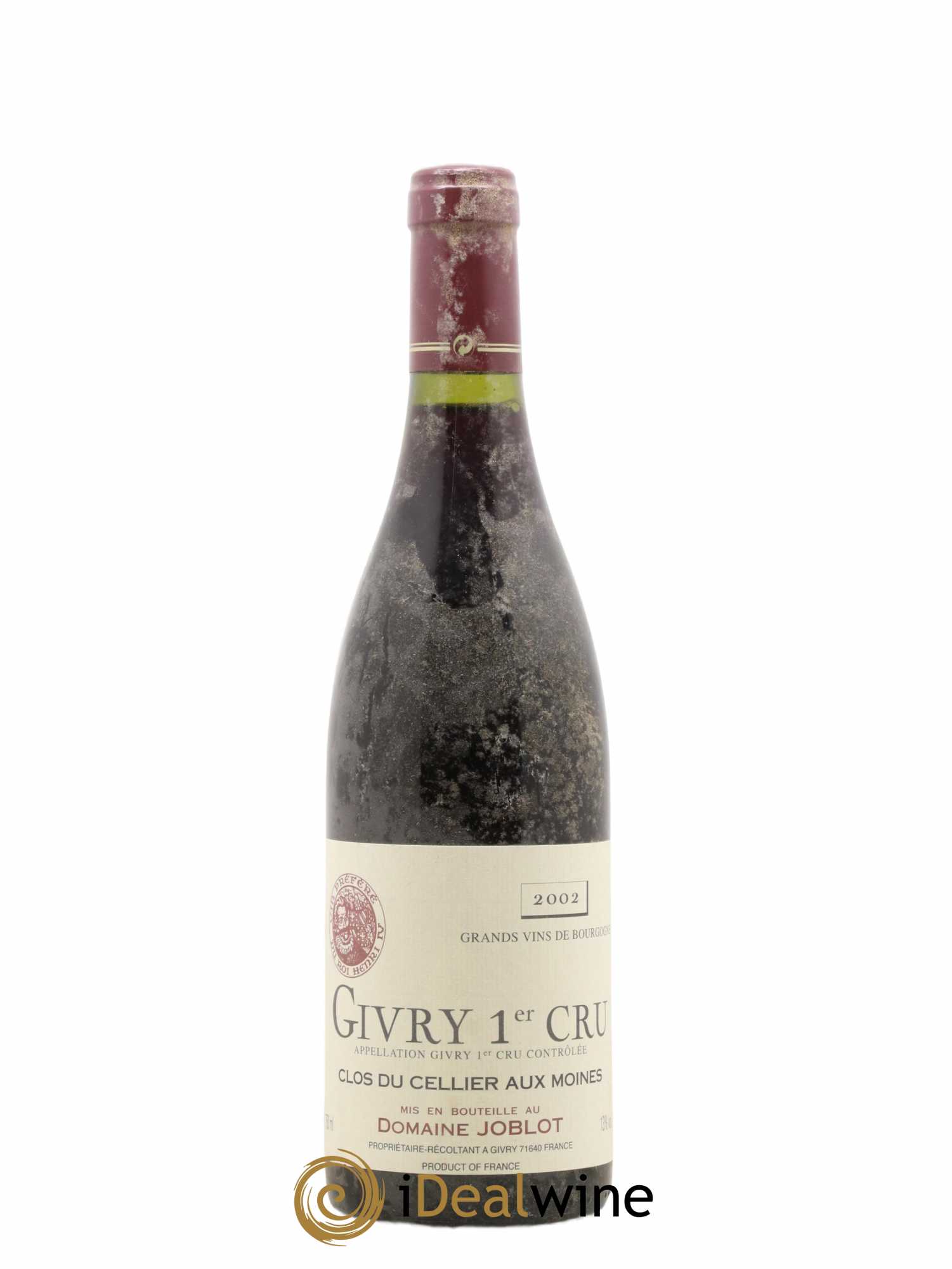 Givry 1er Cru Clos du Cellier aux Moines Joblot (Domaine) 2002 - Lot de 1 bouteille - 0