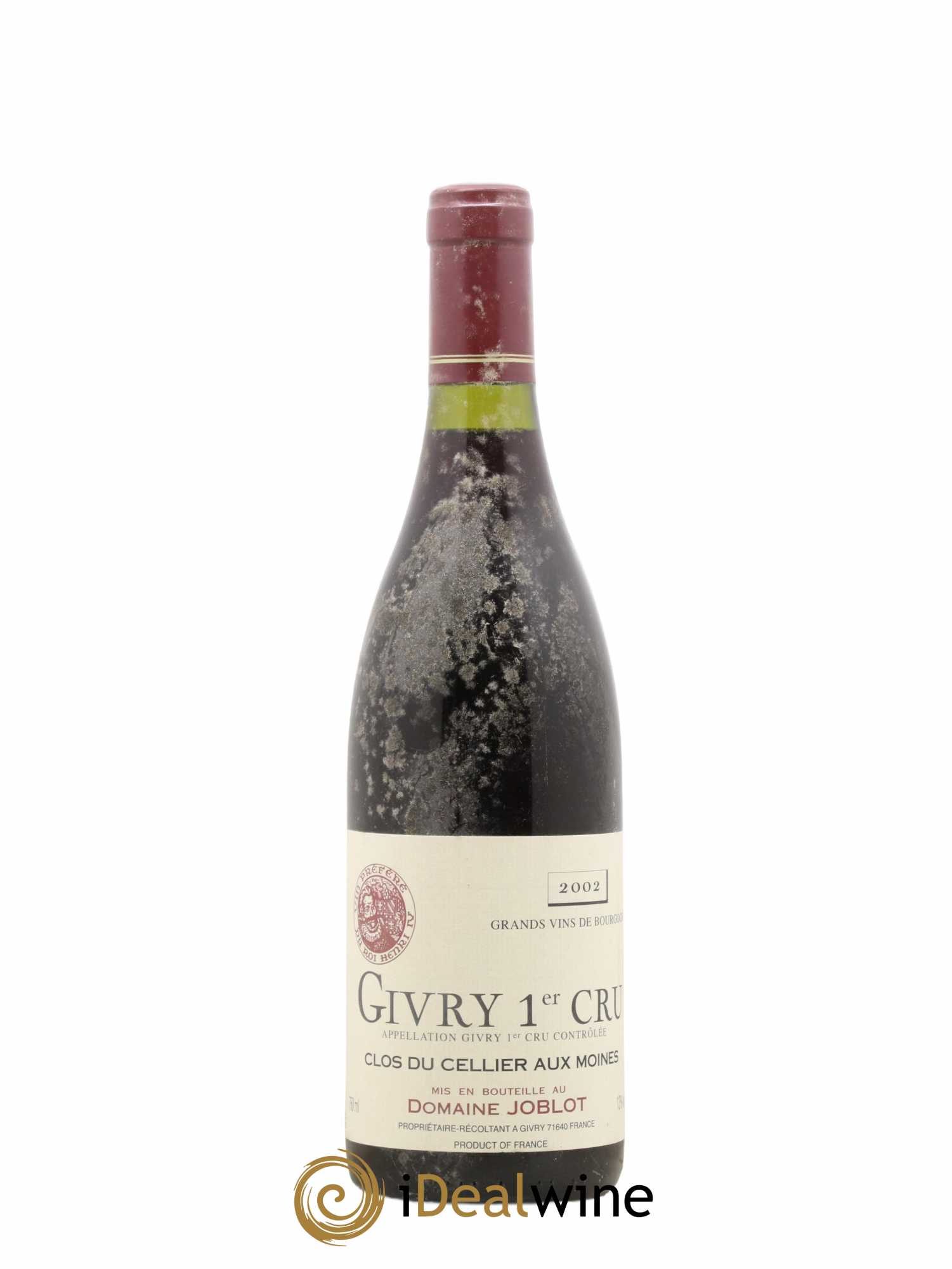 Givry 1er Cru Clos du Cellier aux Moines Joblot (Domaine) 2002 - Lot de 1 bouteille - 0