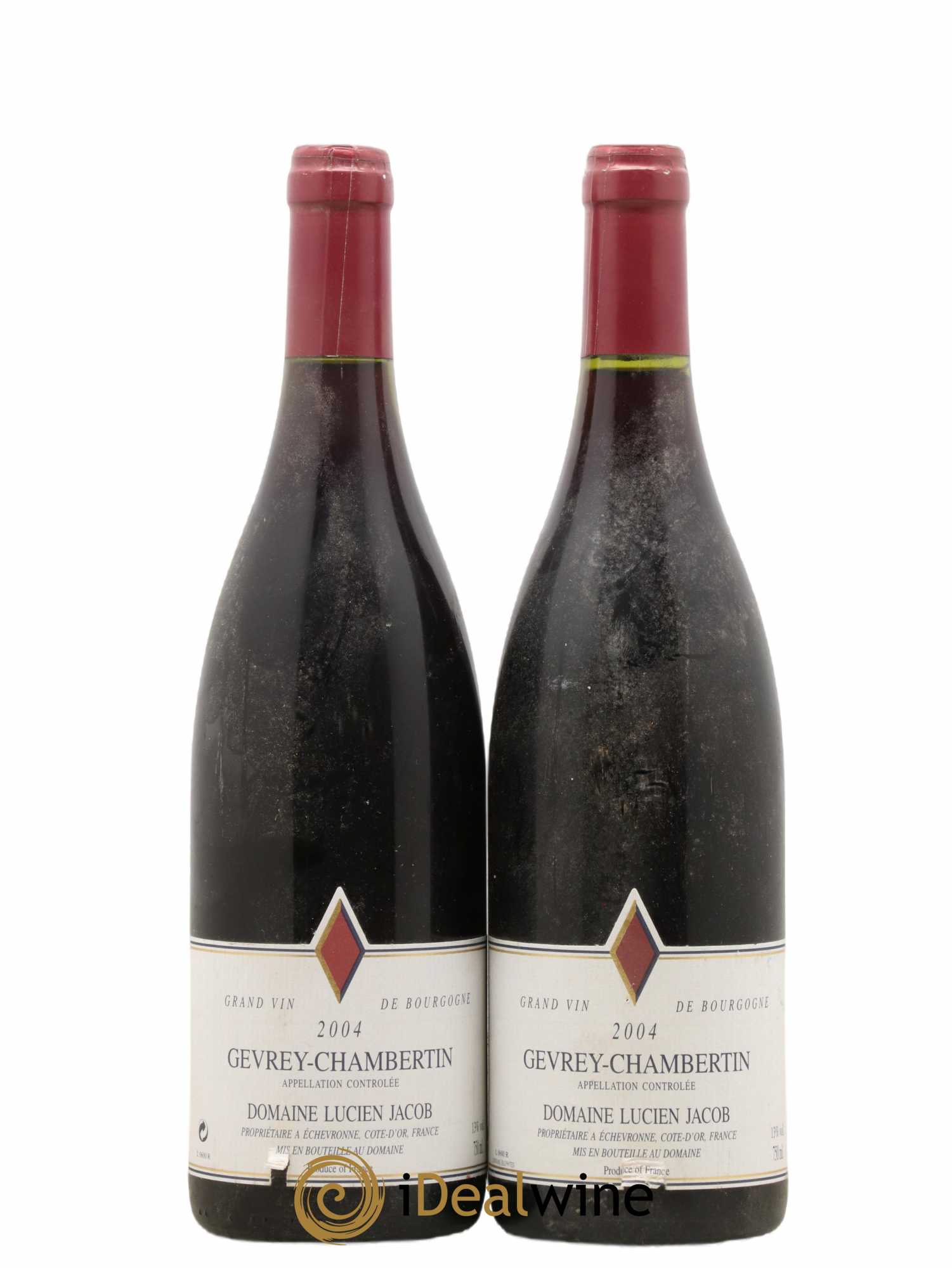 Gevrey-Chambertin Lucien Jacob 2004 - Lot de 2 bouteilles - 0