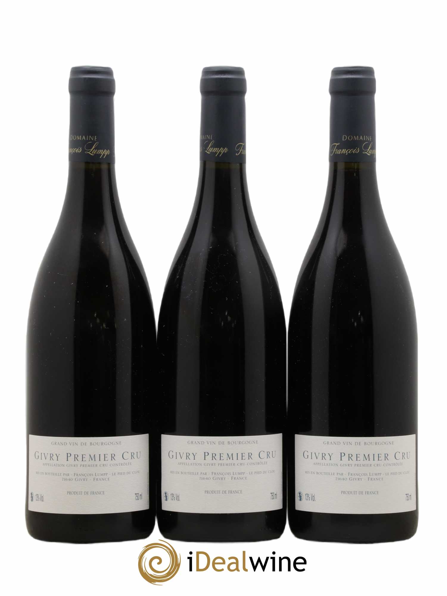 Givry 1er Cru Crausot François Lumpp (Domaine) 2007 - Lot de 3 bouteilles - 1