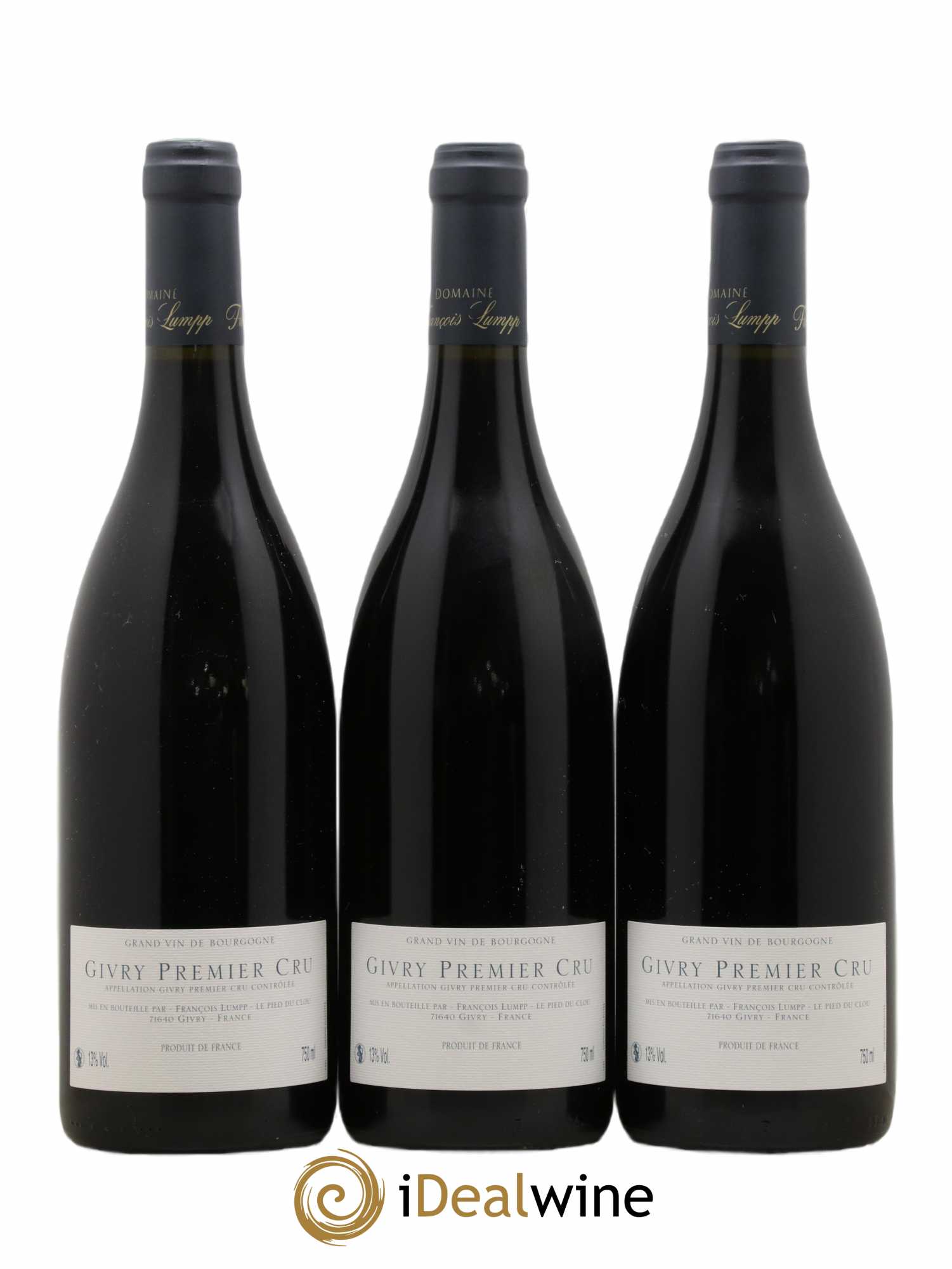 Givry 1er Cru Crausot François Lumpp (Domaine) 2007 - Lot de 3 bouteilles - 1