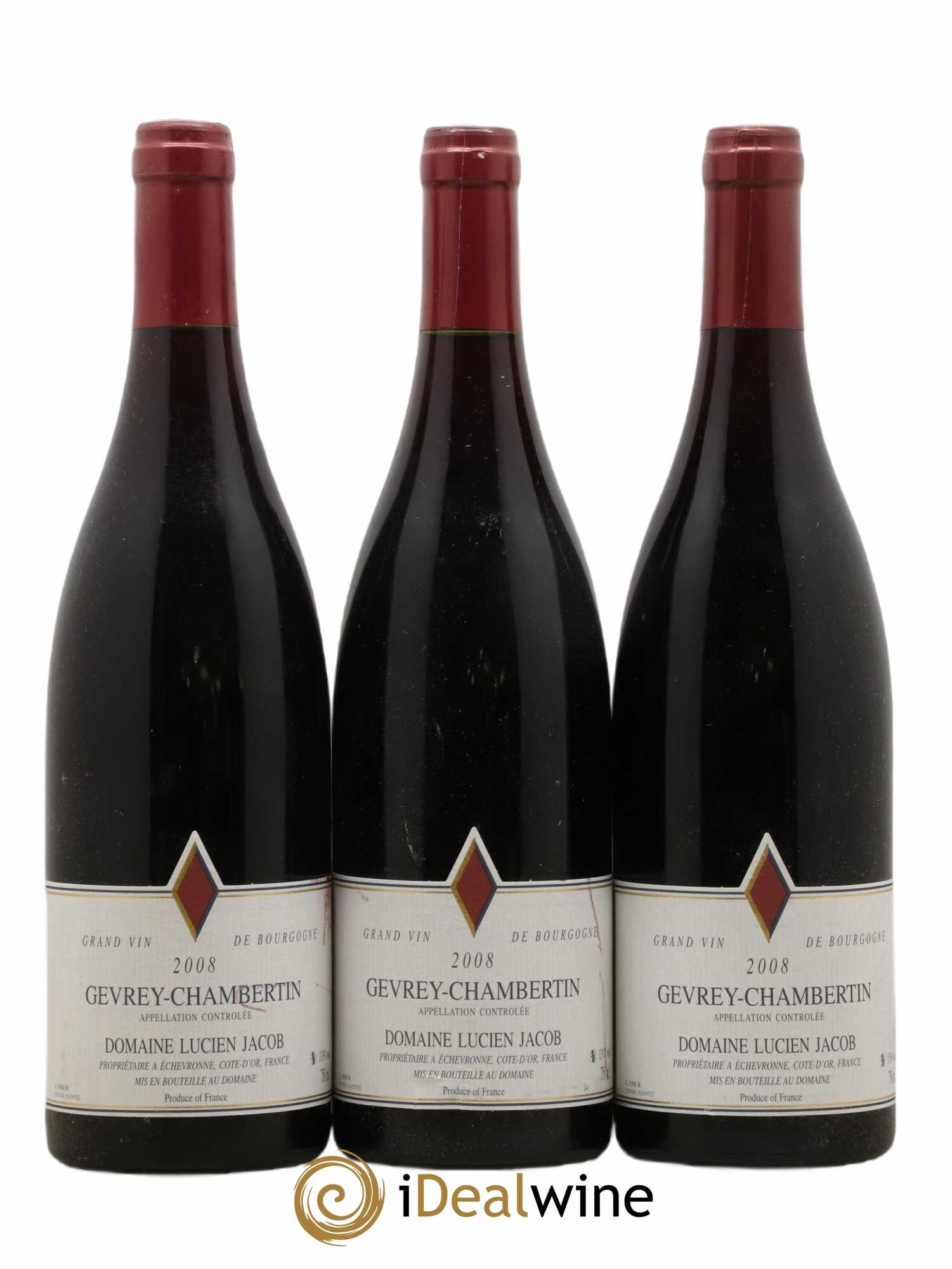 Gevrey-Chambertin Lucien Jacob 2008 - Lot de 6 bouteilles - 2