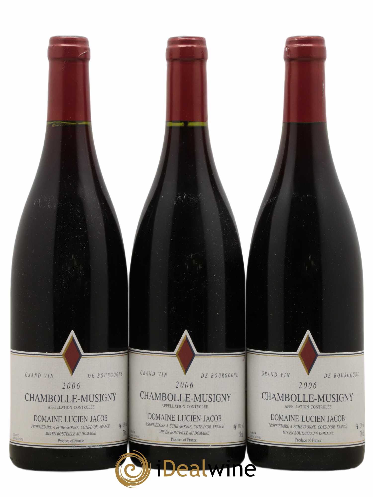 Chambolle-Musigny Lucien Jacob 2006 - Lot de 3 bouteilles - 0