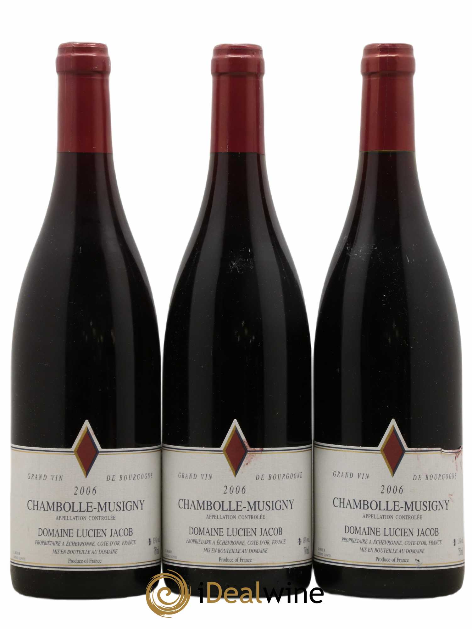 Chambolle-Musigny Lucien Jacob 2006 - Lot de 3 bouteilles - 0