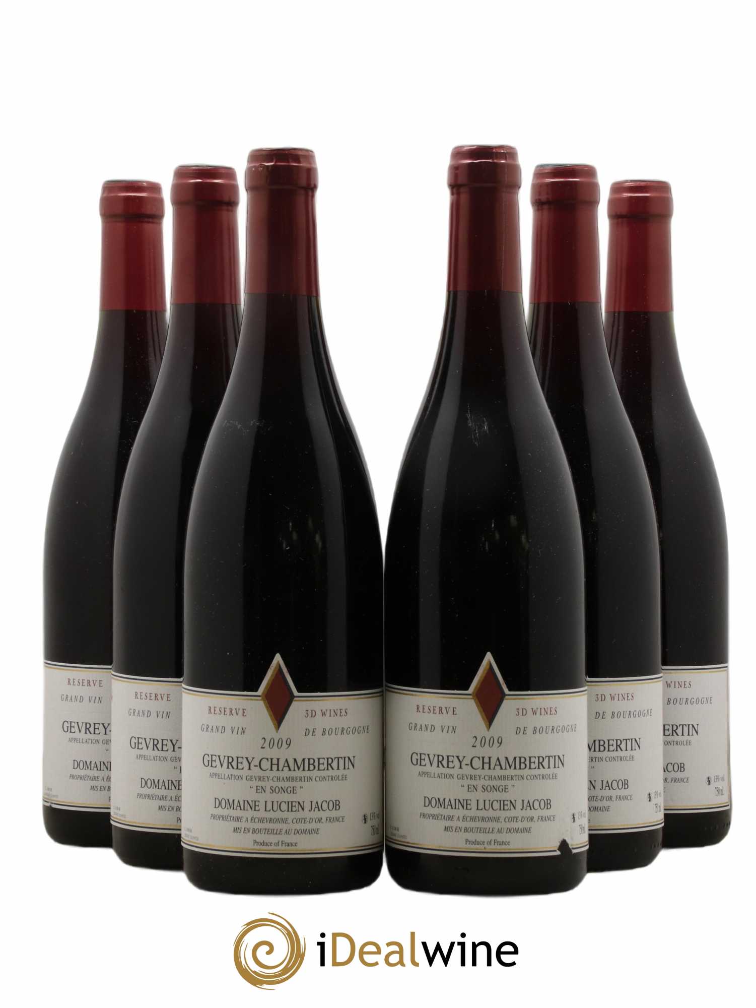 Gevrey-Chambertin En songe Lucien Jacob 2009 - Posten von 6 Flaschen - 0