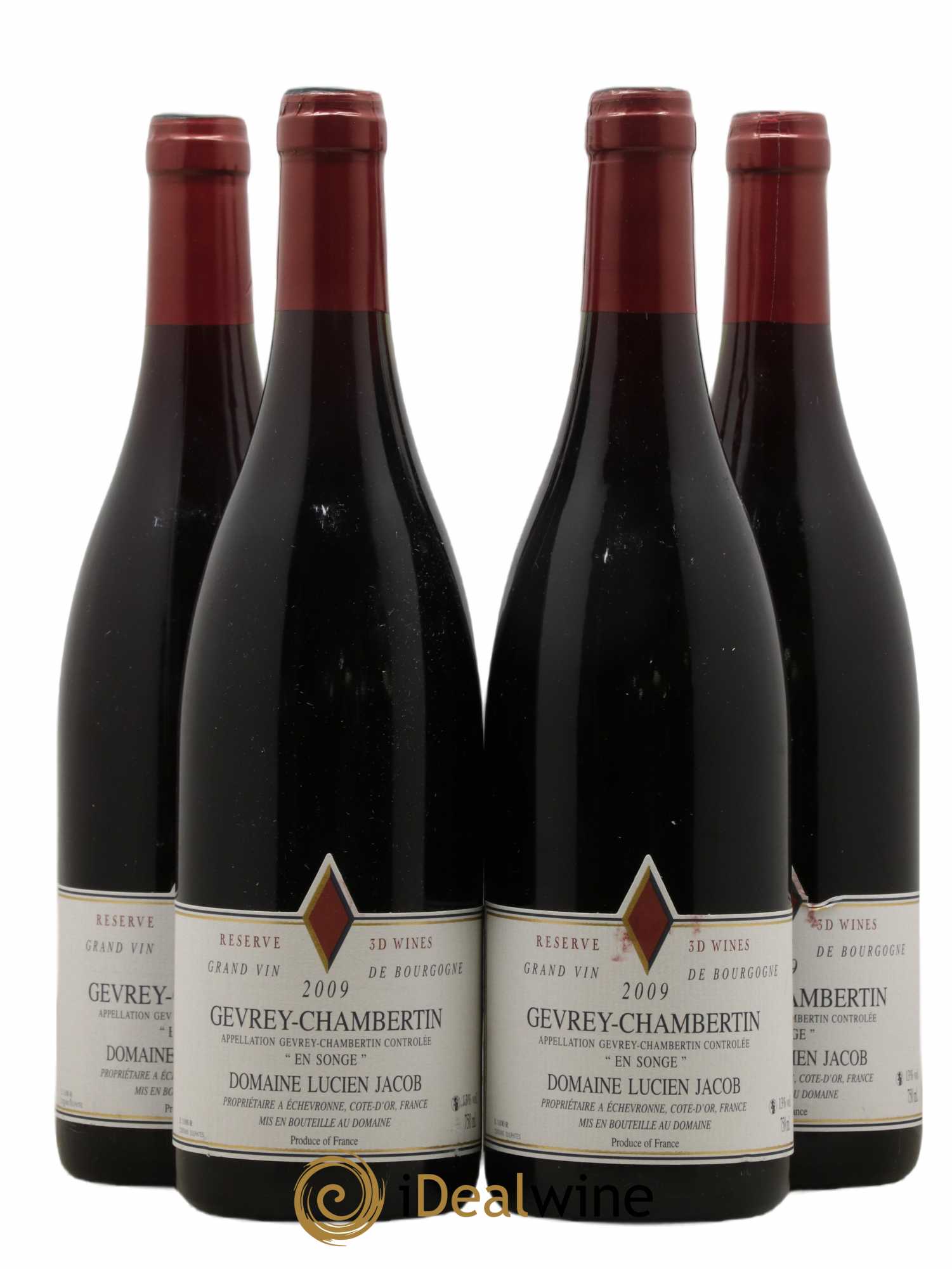 Gevrey-Chambertin En songe Lucien Jacob 2009 - Posten von 4 Flaschen - 0